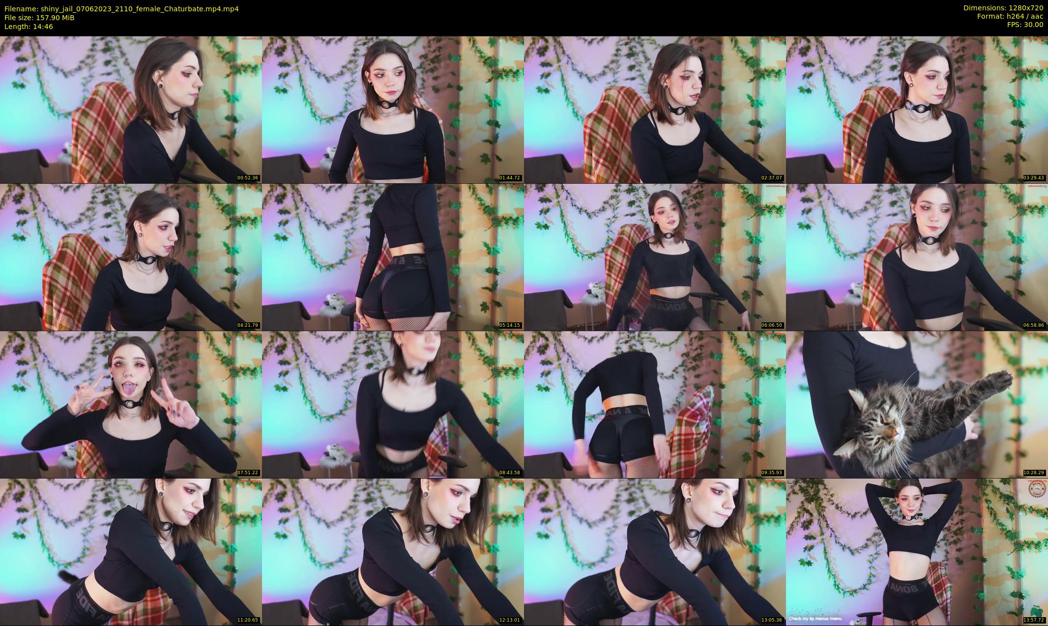 shiny_jail — 15 minute Chaturbate female cam show recording, 720p, Jun 7, 2023