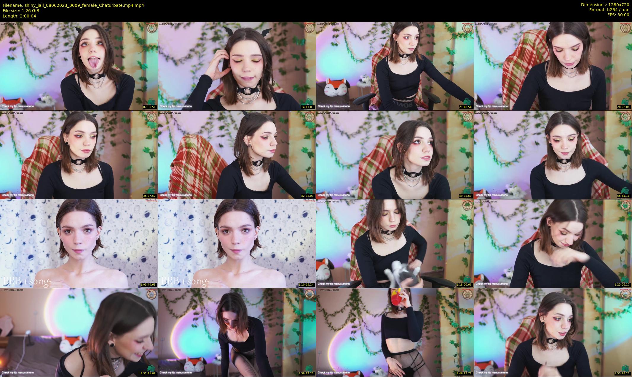 shiny_jail — 121 minute Chaturbate female cam show recording, 720p, Jun 8, 2023