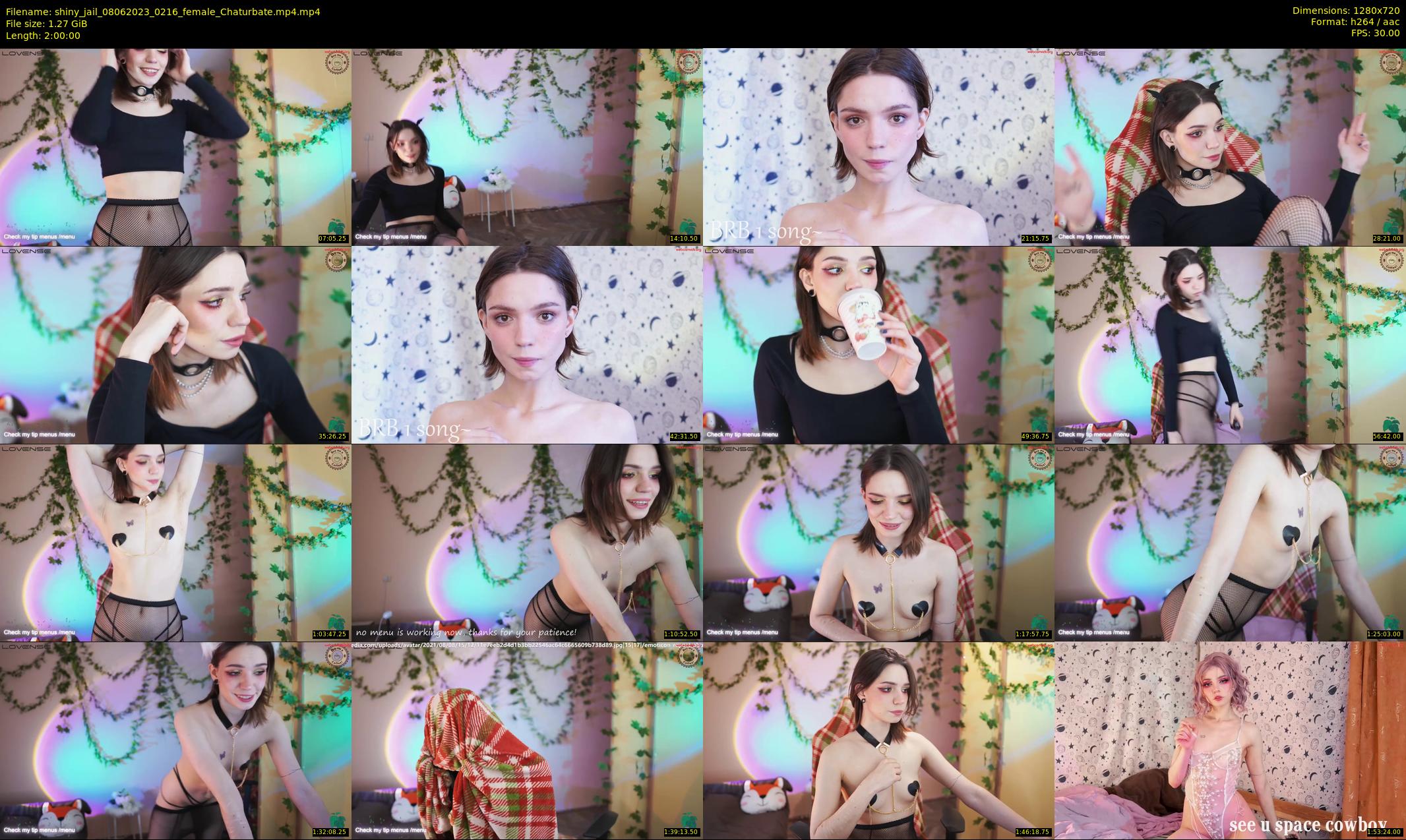 shiny_jail — 120 minute Chaturbate female cam show recording, 720p, Jun 8, 2023