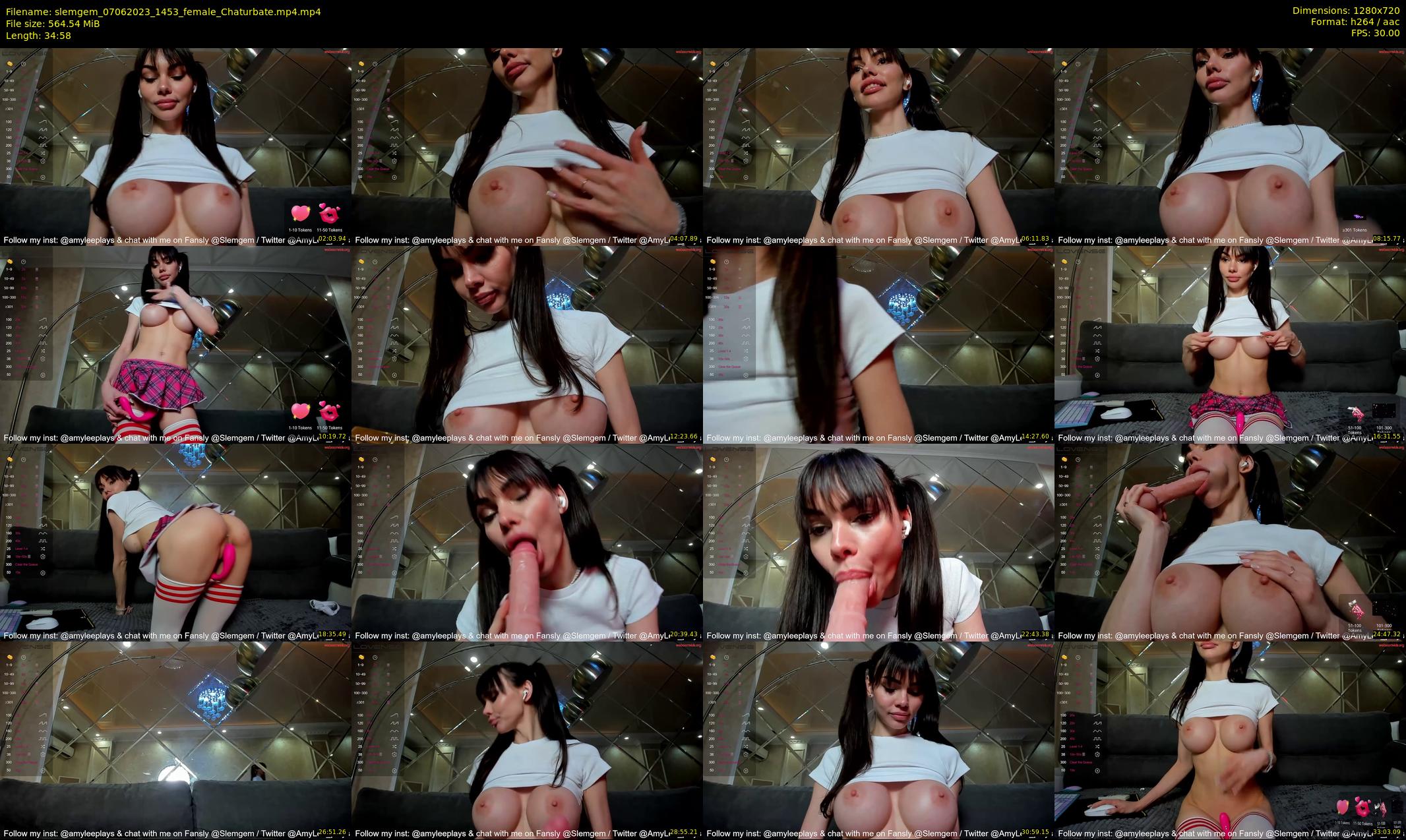 slemgem — 35 minute Chaturbate couple cam show recording, 720p, Jun 7, 2023