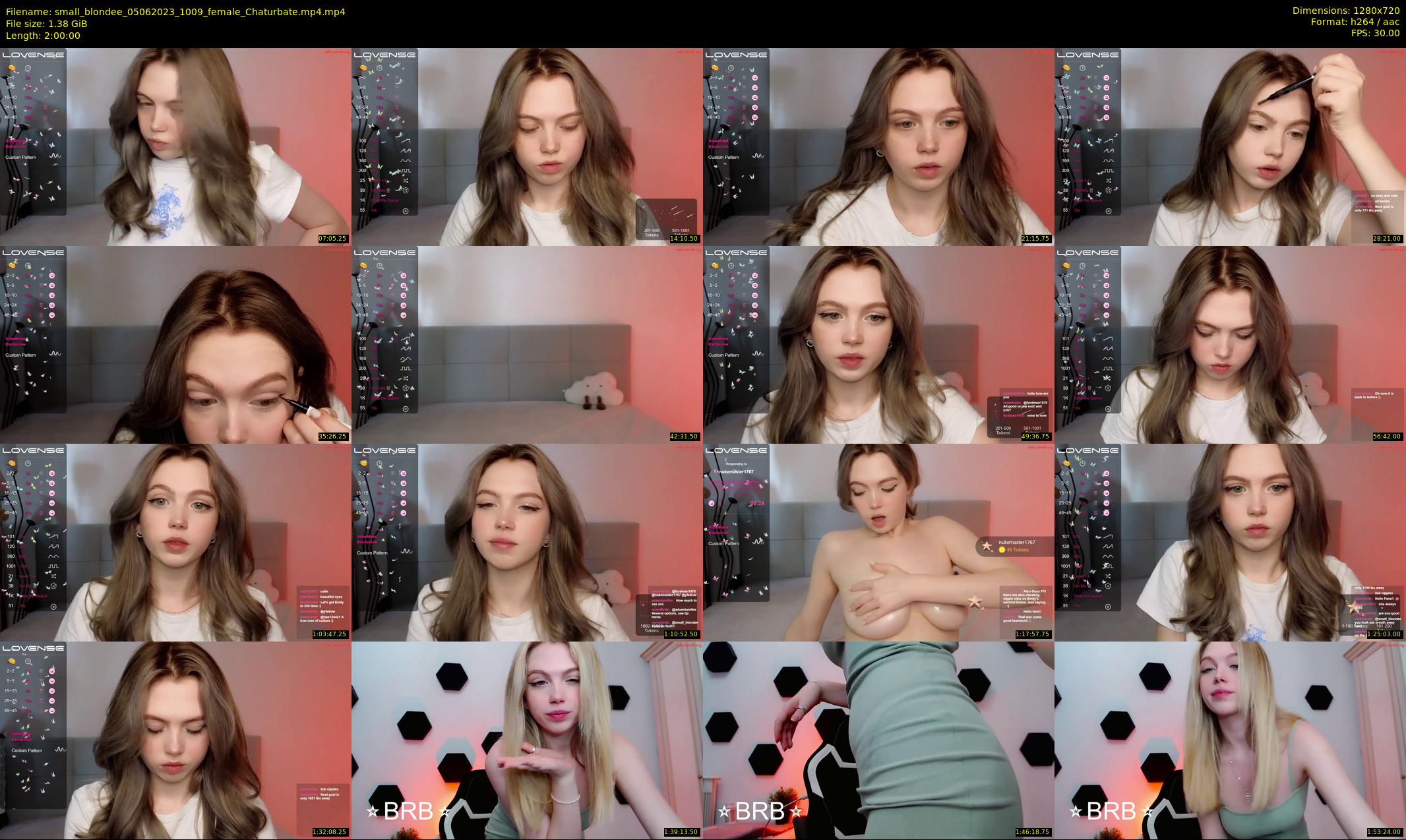 small_blondee — 120 minute Chaturbate female cam show recording, 720p, Jun 5, 2023