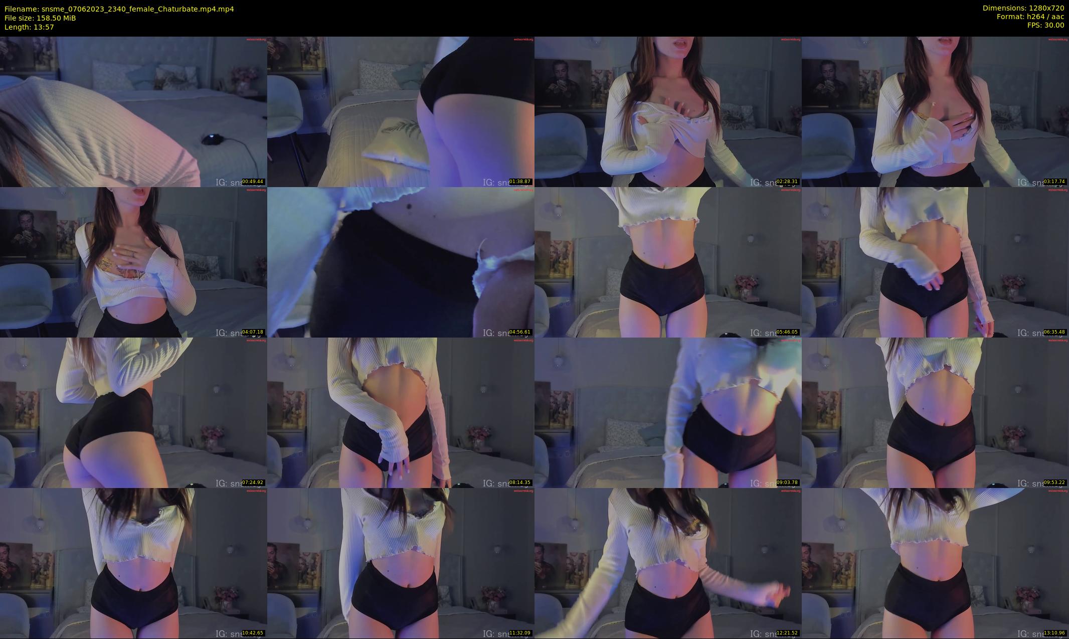 snsme — 14 minute Chaturbate female cam show recording, 720p, Jun 7, 2023