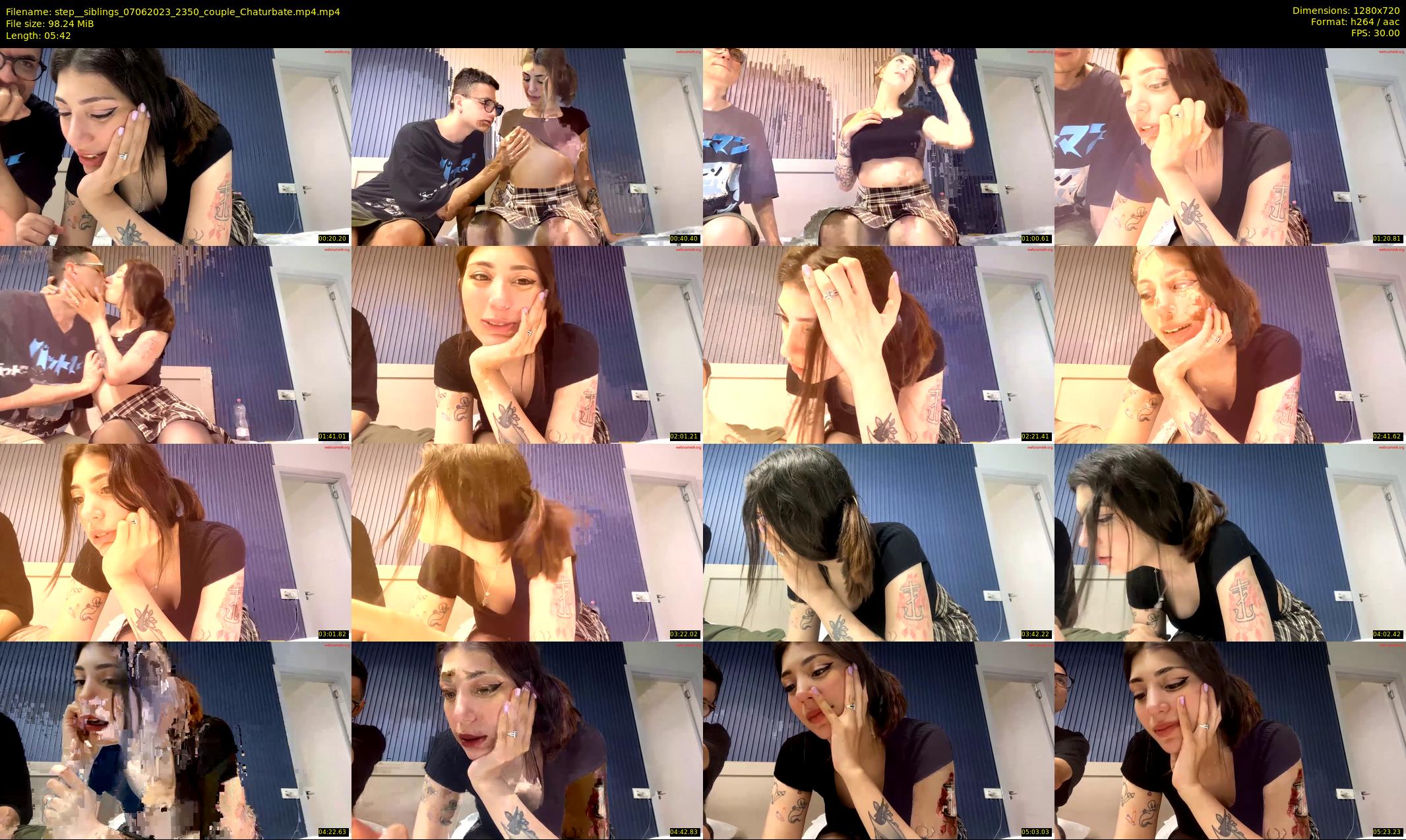 step__siblings — 6 minute Chaturbate couple cam show recording, 720p, Jun 7, 2023