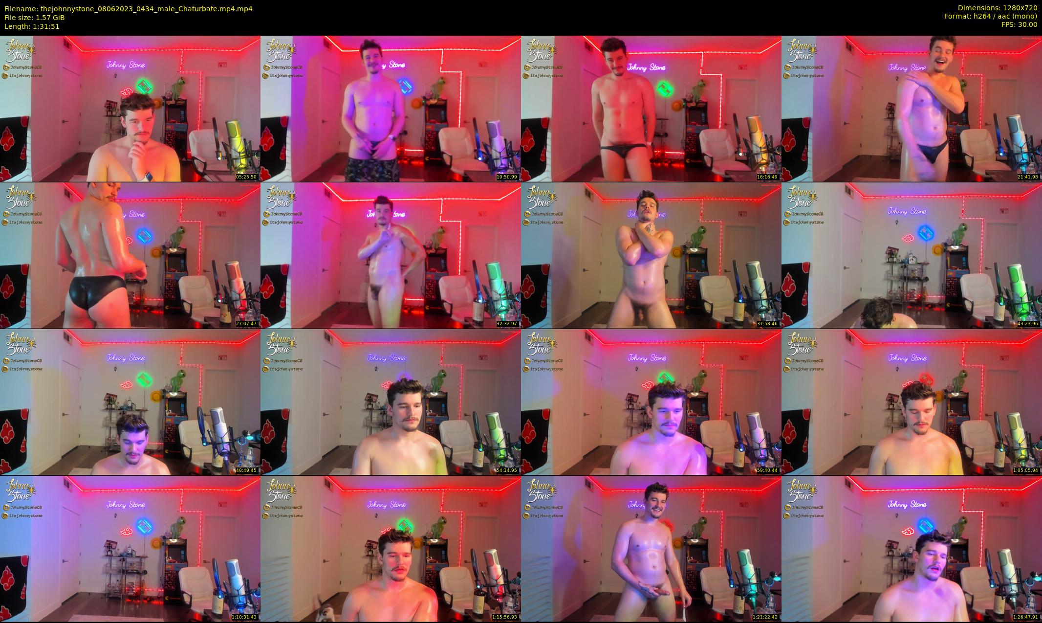 thejohnnystone — 92 minute Chaturbate male cam show recording, 720p, Jun 8, 2023