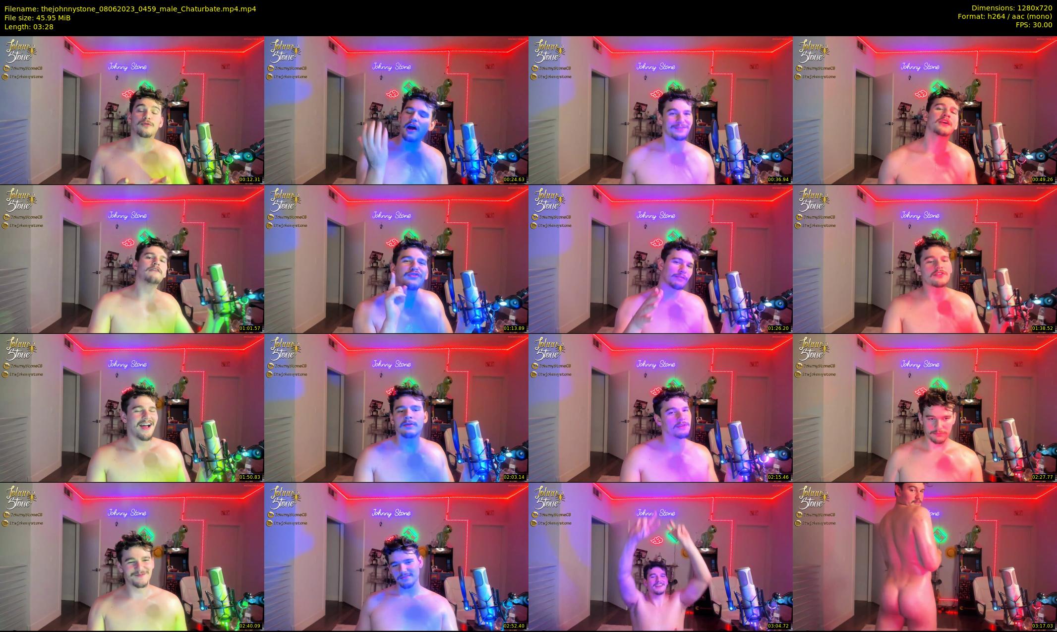 thejohnnystone — 4 minute Chaturbate male cam show recording, 720p, Jun 8, 2023