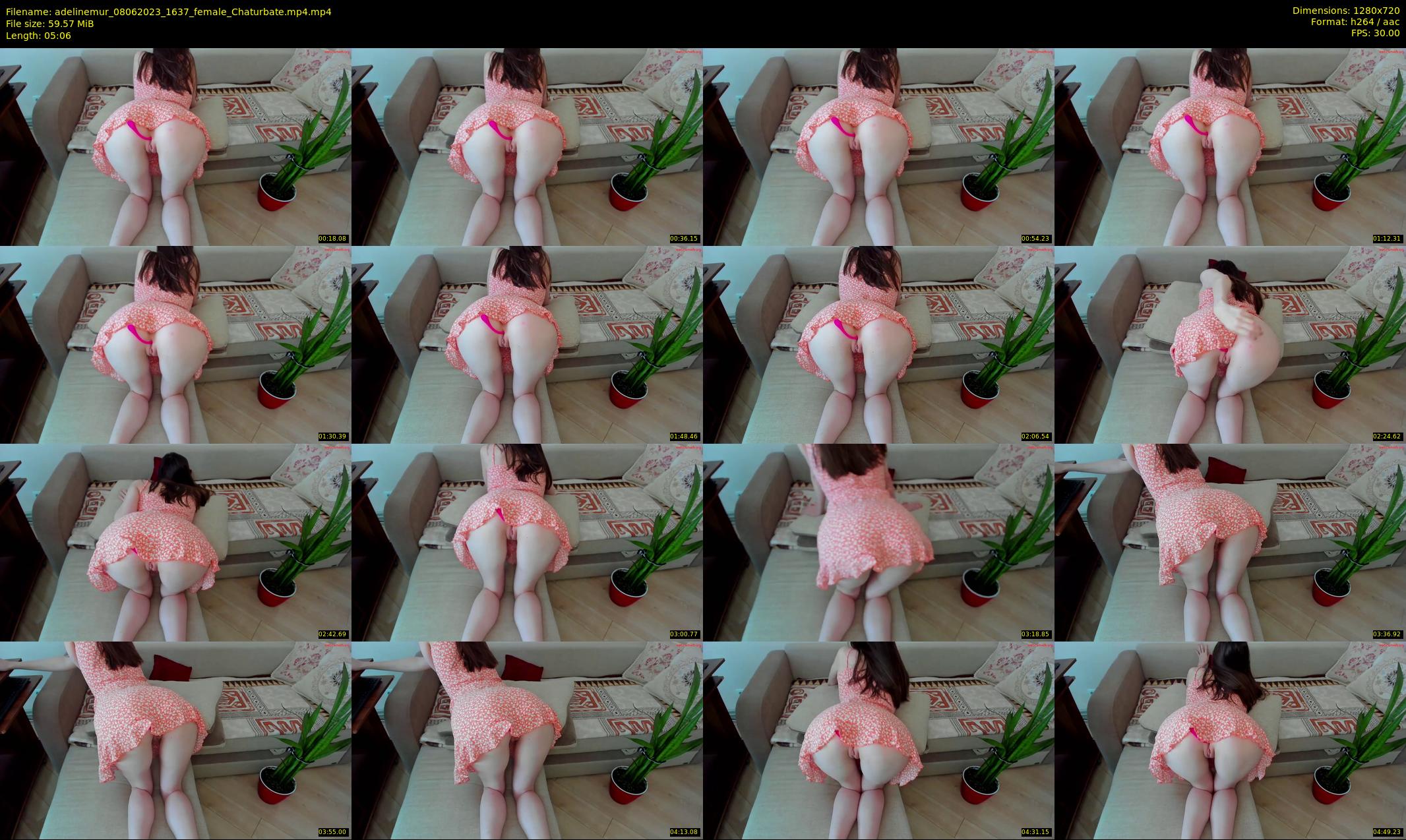 adelinemur — 6 minute Chaturbate female cam show recording, 720p, Jun 8, 2023