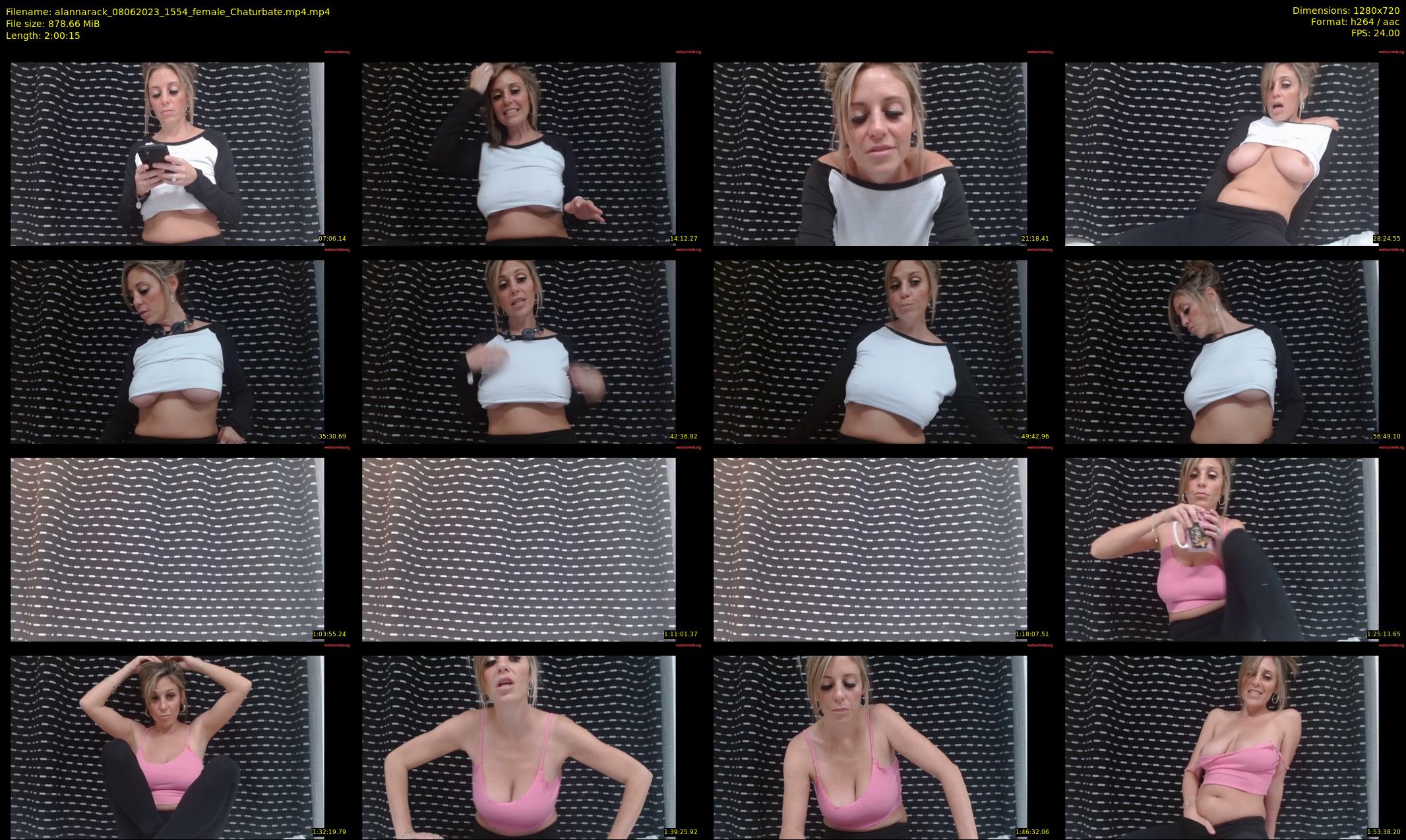 alannarack — 121 minute Chaturbate female cam show recording, 720p, Jun 8, 2023