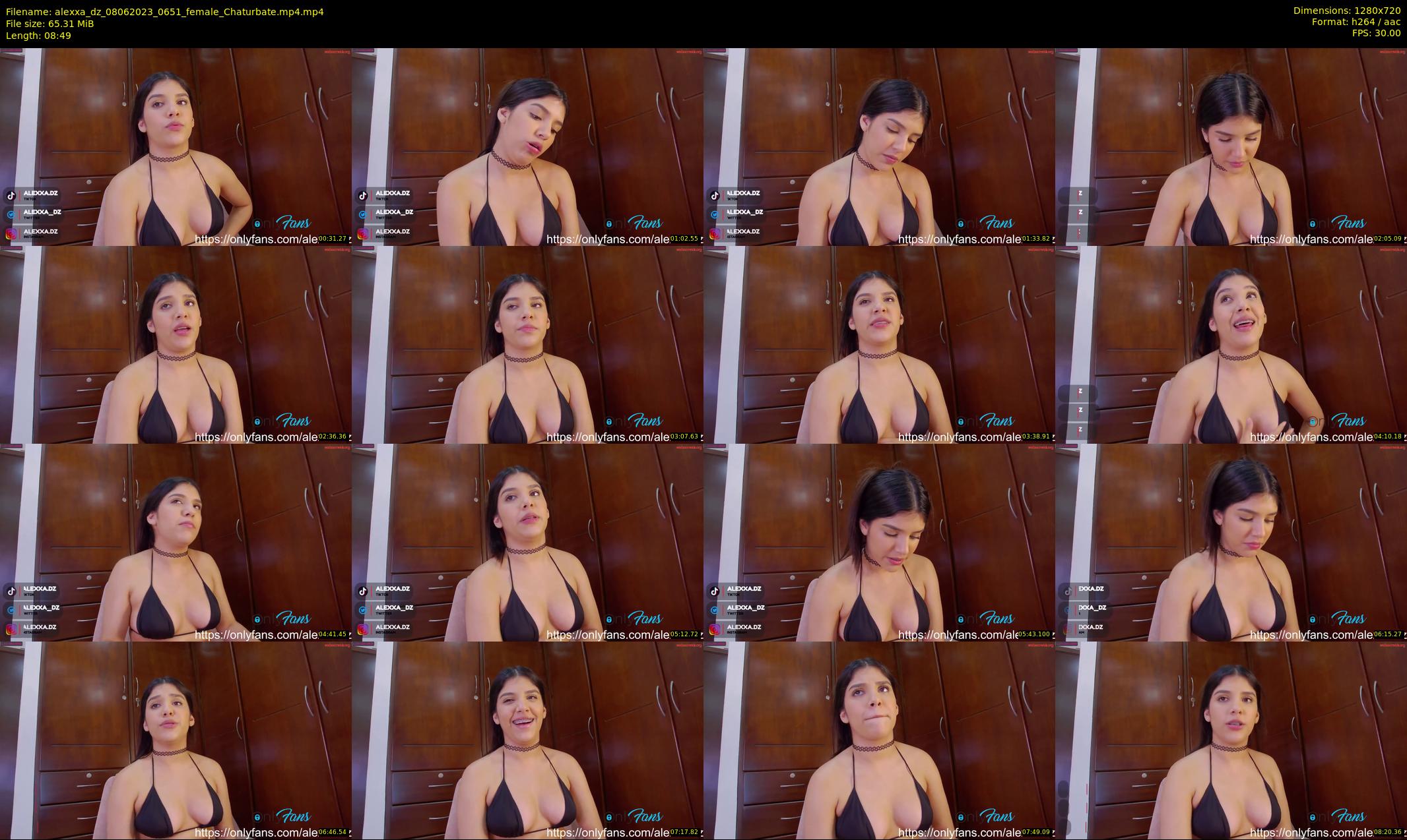 alexxa_dz — 9 minute Chaturbate female cam show recording, 720p, Jun 8, 2023