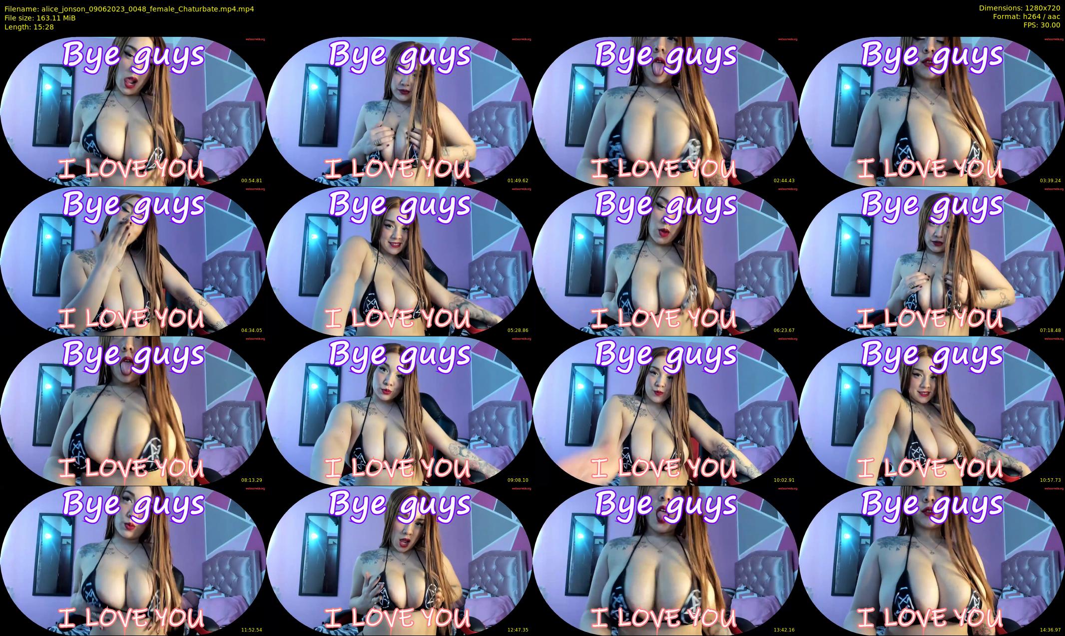 alice_jonson — 16 minute Chaturbate female cam show recording, 720p, Jun 9, 2023