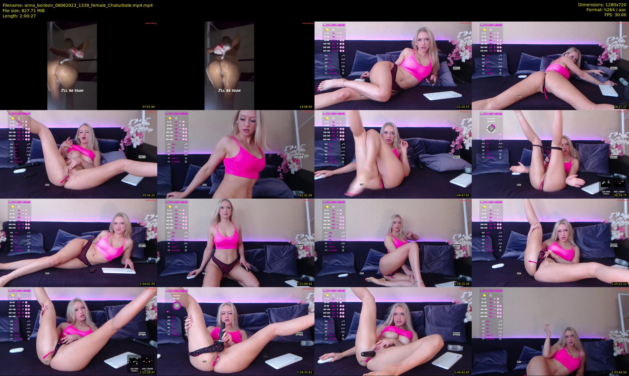 anna_bonbon — 121 minute Chaturbate female cam show recording, 720p, Jun 8, 2023