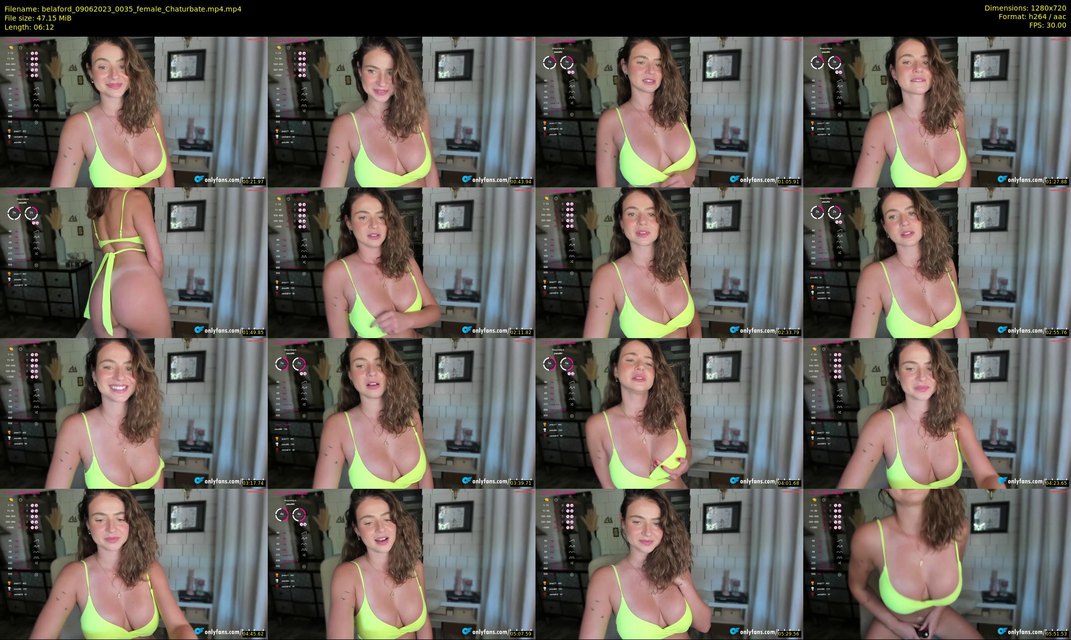 belaford — 7 minute Chaturbate female cam show recording, 720p, Jun 9, 2023