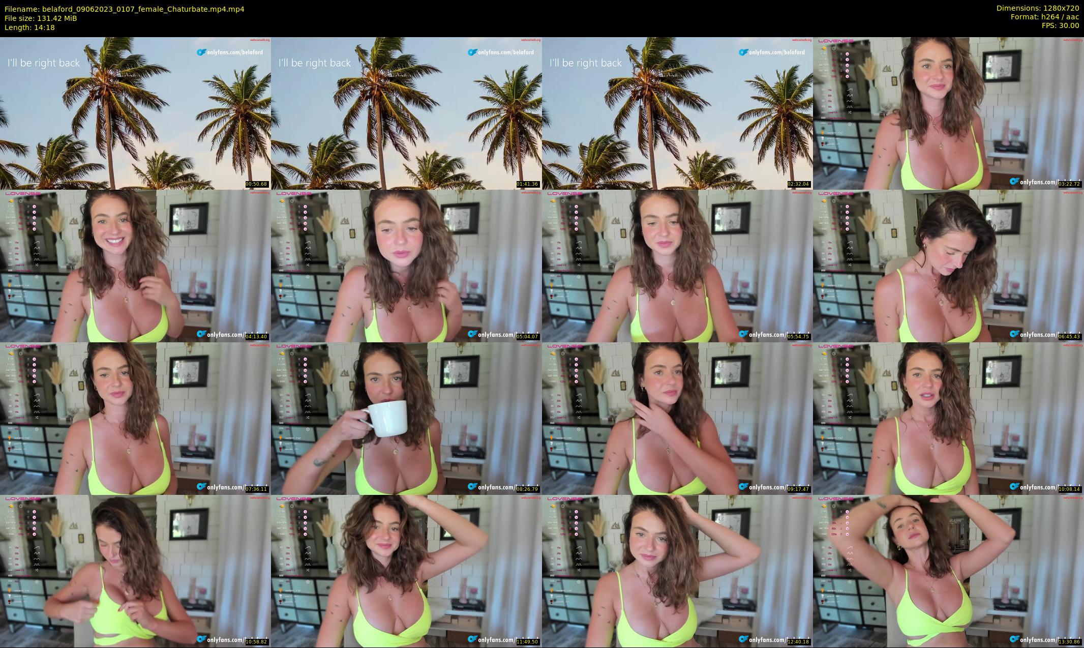 belaford — 15 minute Chaturbate female cam show recording, 720p, Jun 9, 2023