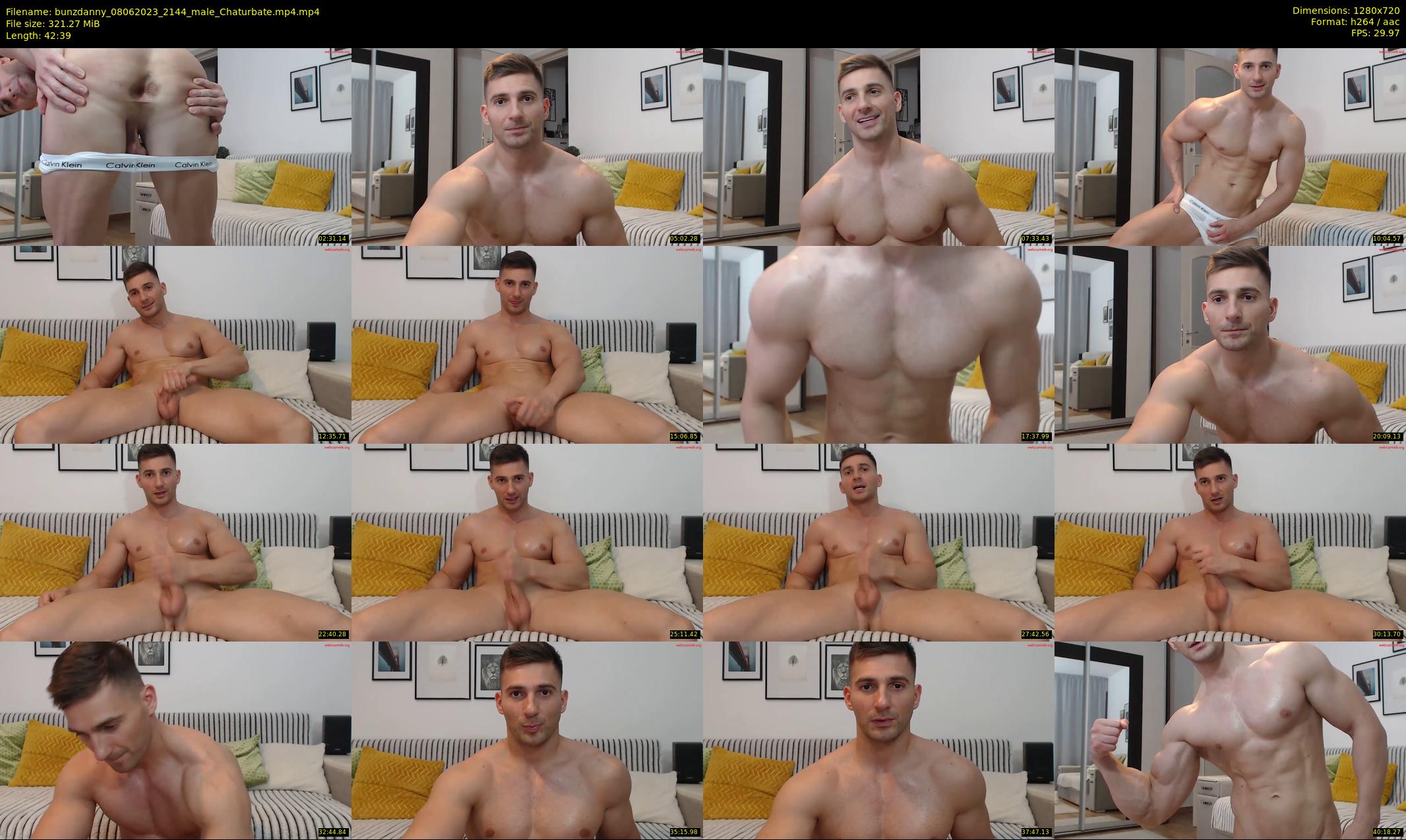 bunzdanny — 43 minute Chaturbate male cam show recording, 720p, Jun 8, 2023