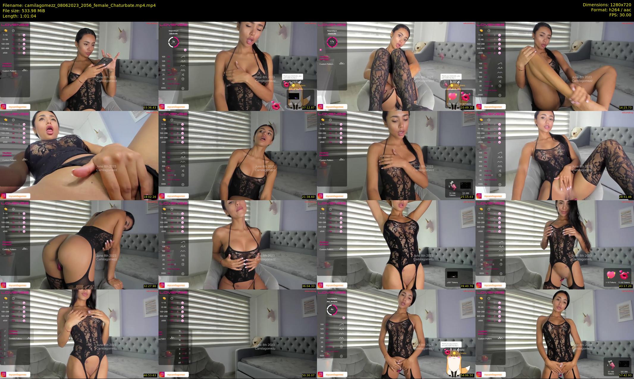camilagomezz — 62 minute Chaturbate female cam show recording, 720p, Jun 8, 2023