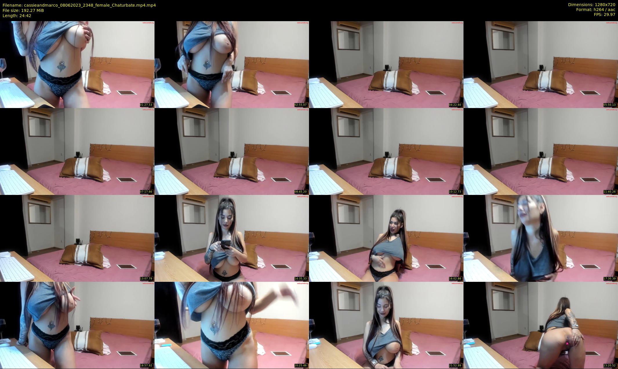 cassieandmarco — 25 minute Chaturbate female cam show recording, 720p, Jun 8, 2023