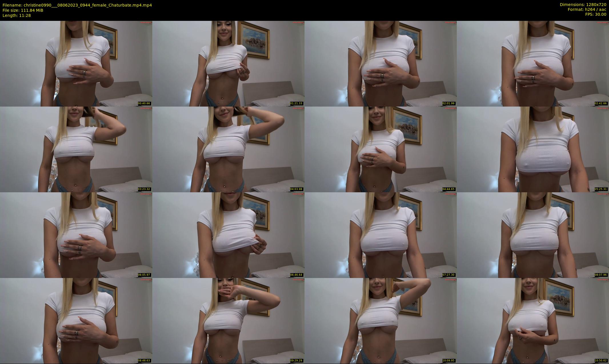 christine0990__ — 12 minute Chaturbate female cam show recording, 720p, Jun 8, 2023