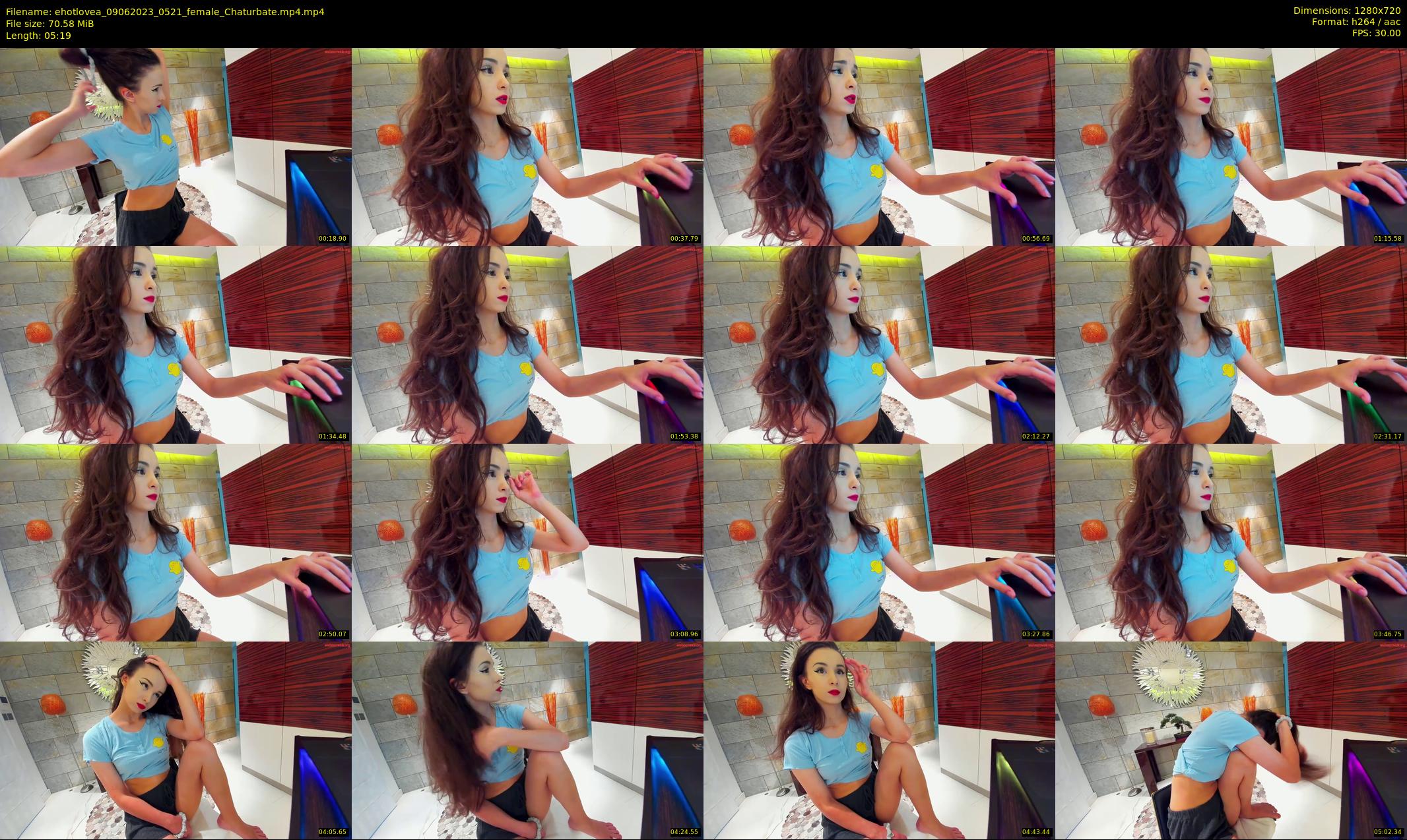 ehotlovea — 6 minute Chaturbate female cam show recording, 720p, Jun 9, 2023
