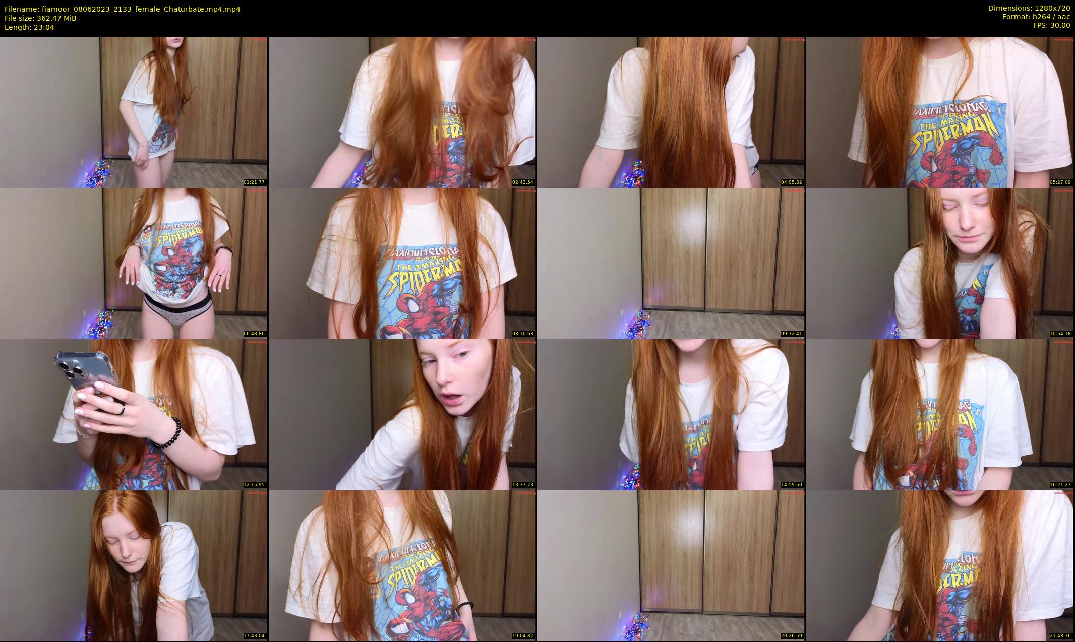 fiamoor — 24 minute Chaturbate female cam show recording, 720p, Jun 8, 2023