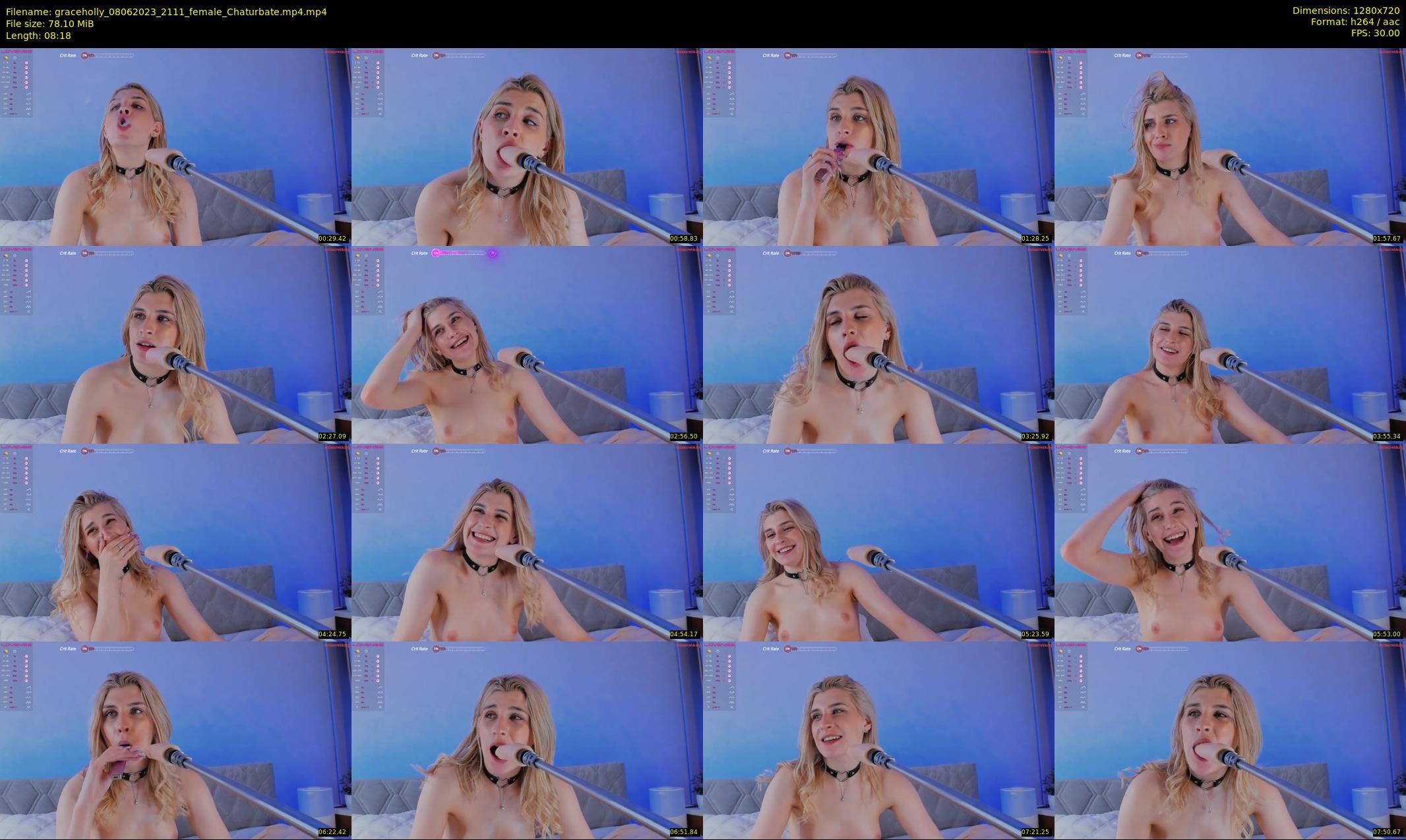 graceholly — 9 minute Chaturbate female cam show recording, 720p, Jun 8, 2023