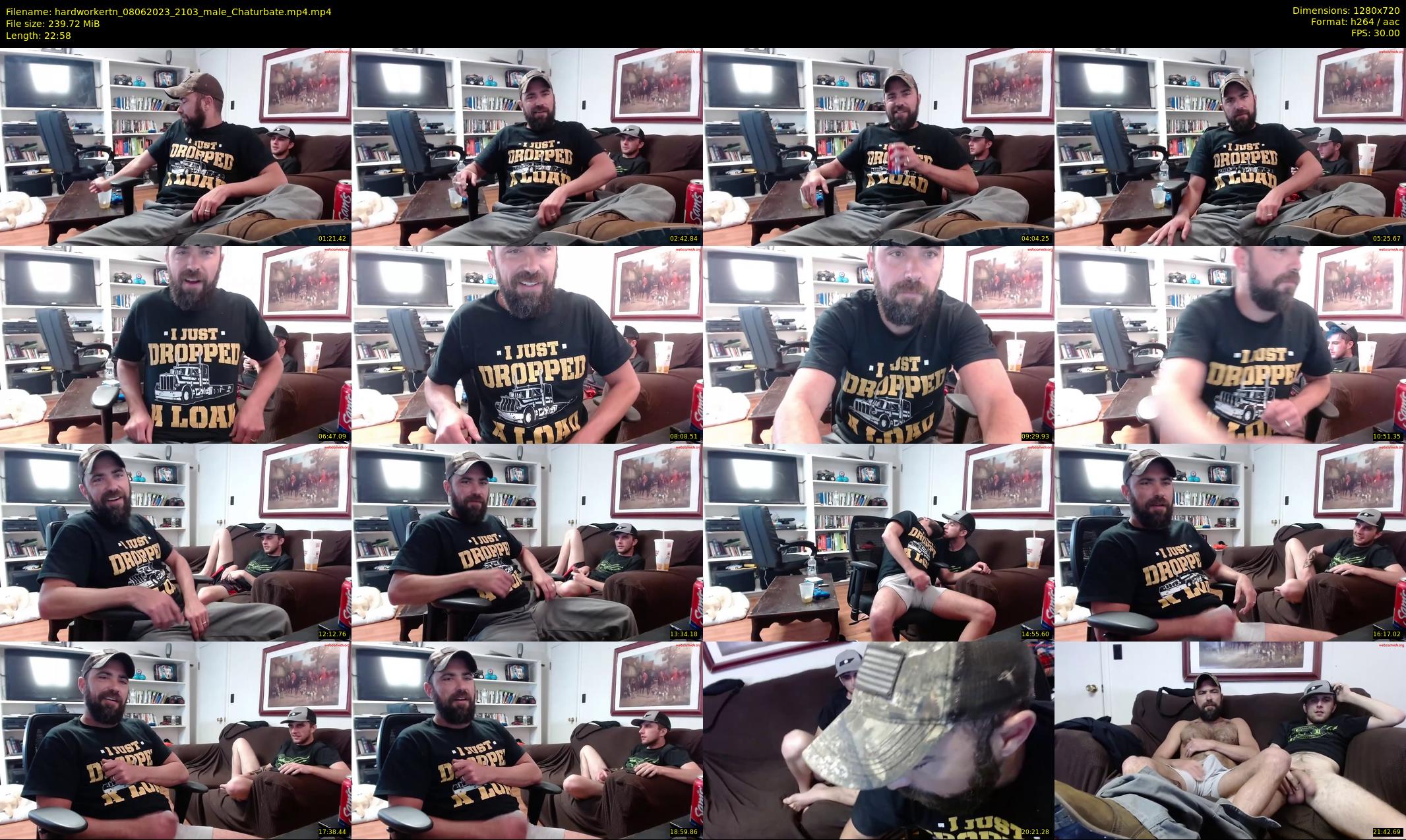 hardworkertn — 23 minute Chaturbate male cam show recording, 720p, Jun 8, 2023