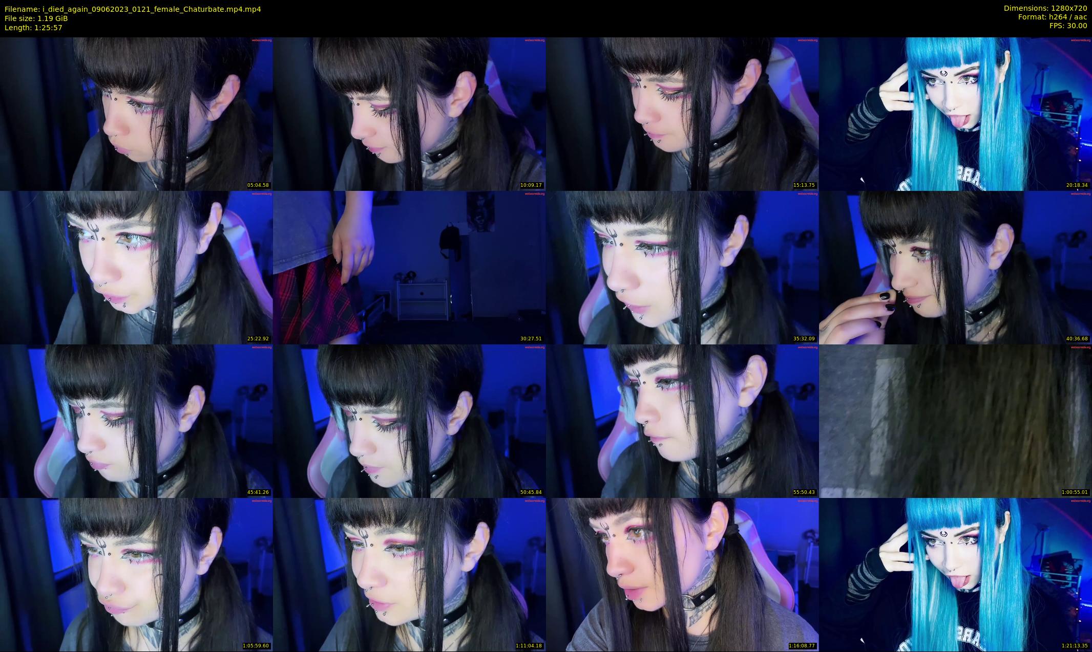 i_died_again — 86 minute Chaturbate female cam show recording, 720p, Jun 9, 2023