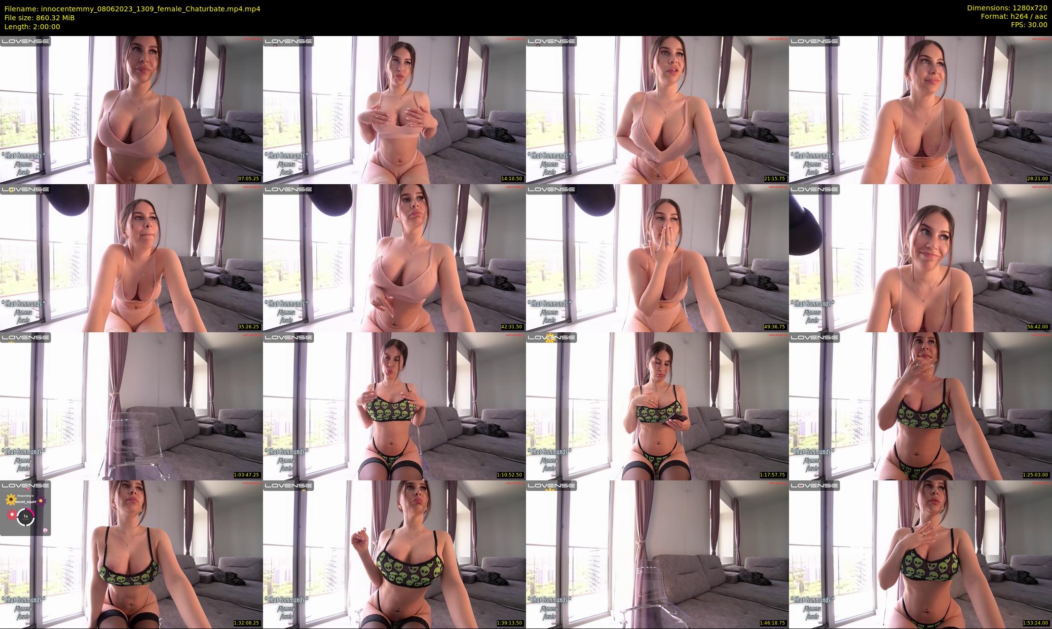 innocentemmy — 120 minute Chaturbate female cam show recording, 720p, Jun 8, 2023