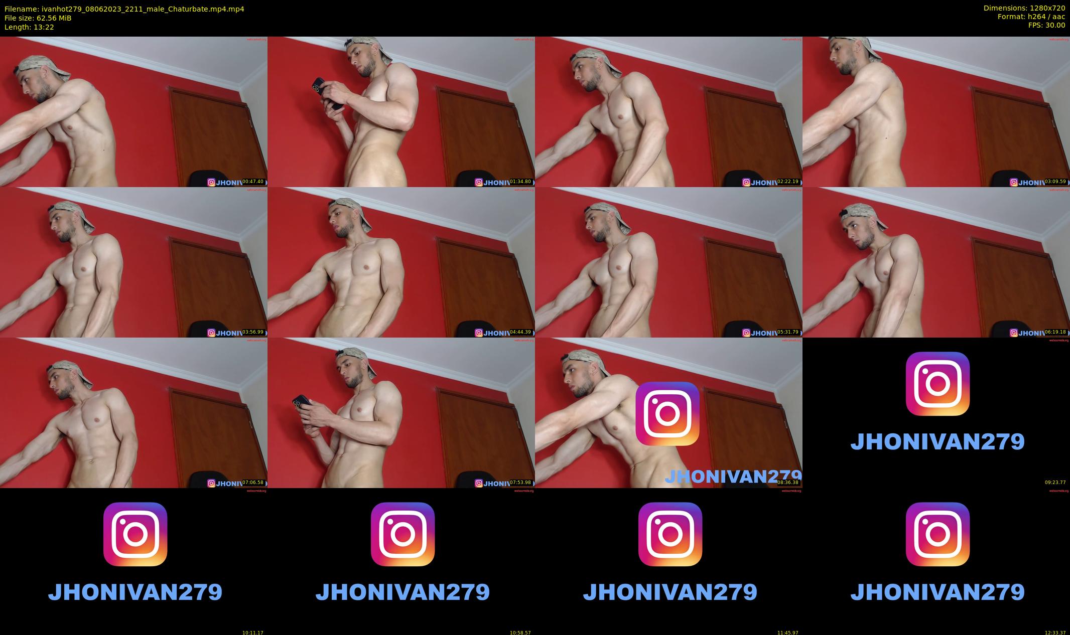 ivanhot279 — 14 minute Chaturbate male cam show recording, 720p, Jun 8, 2023
