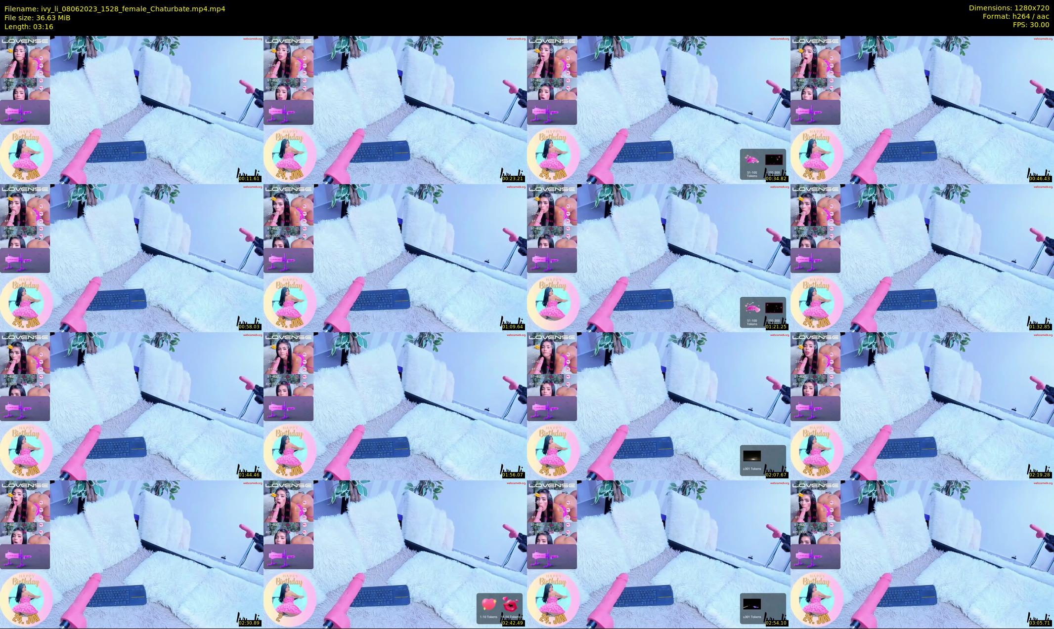 ivy_li — 4 minute Chaturbate female cam show recording, 720p, Jun 8, 2023
