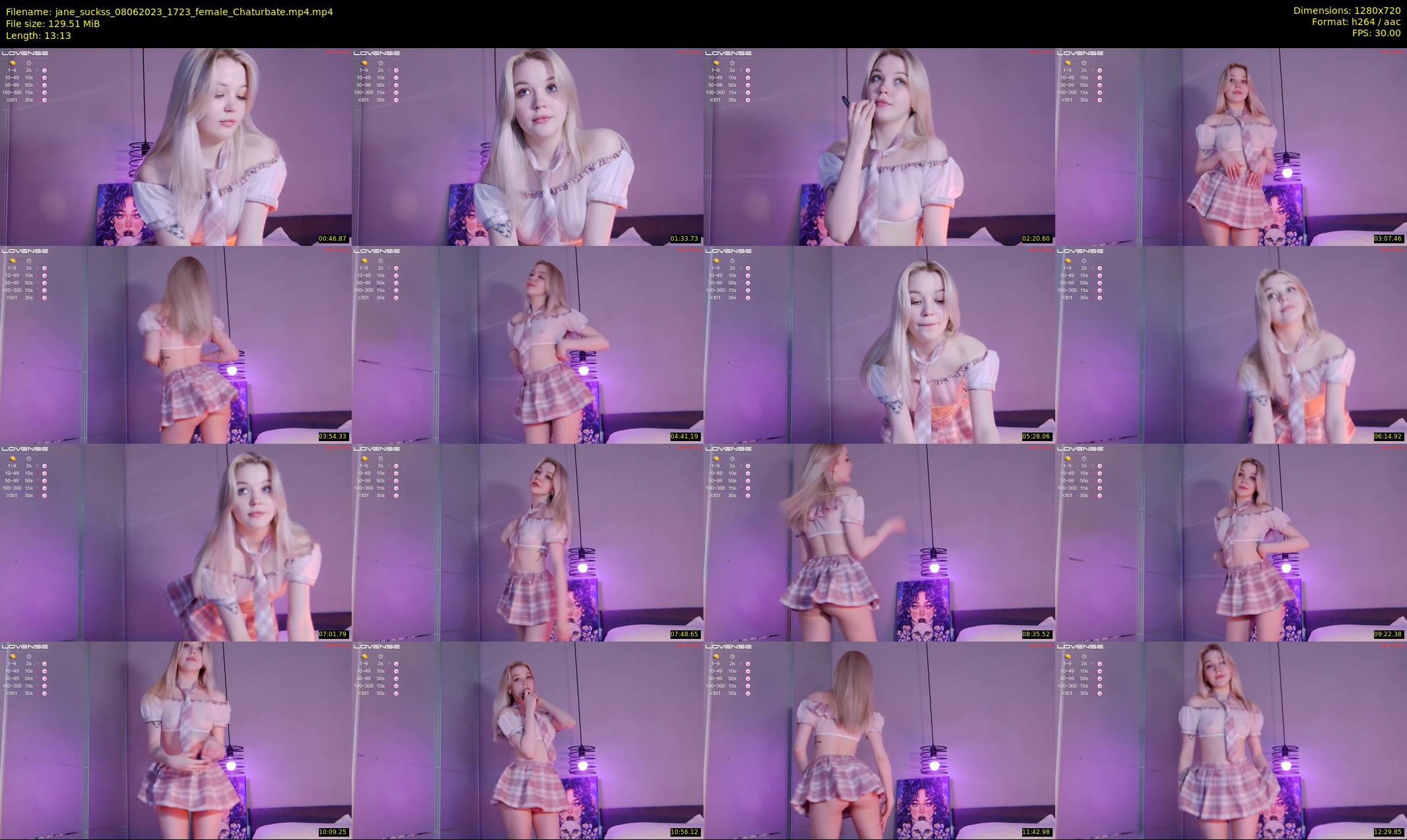 jane_suckss — 14 minute Chaturbate female cam show recording, 720p, Jun 8, 2023