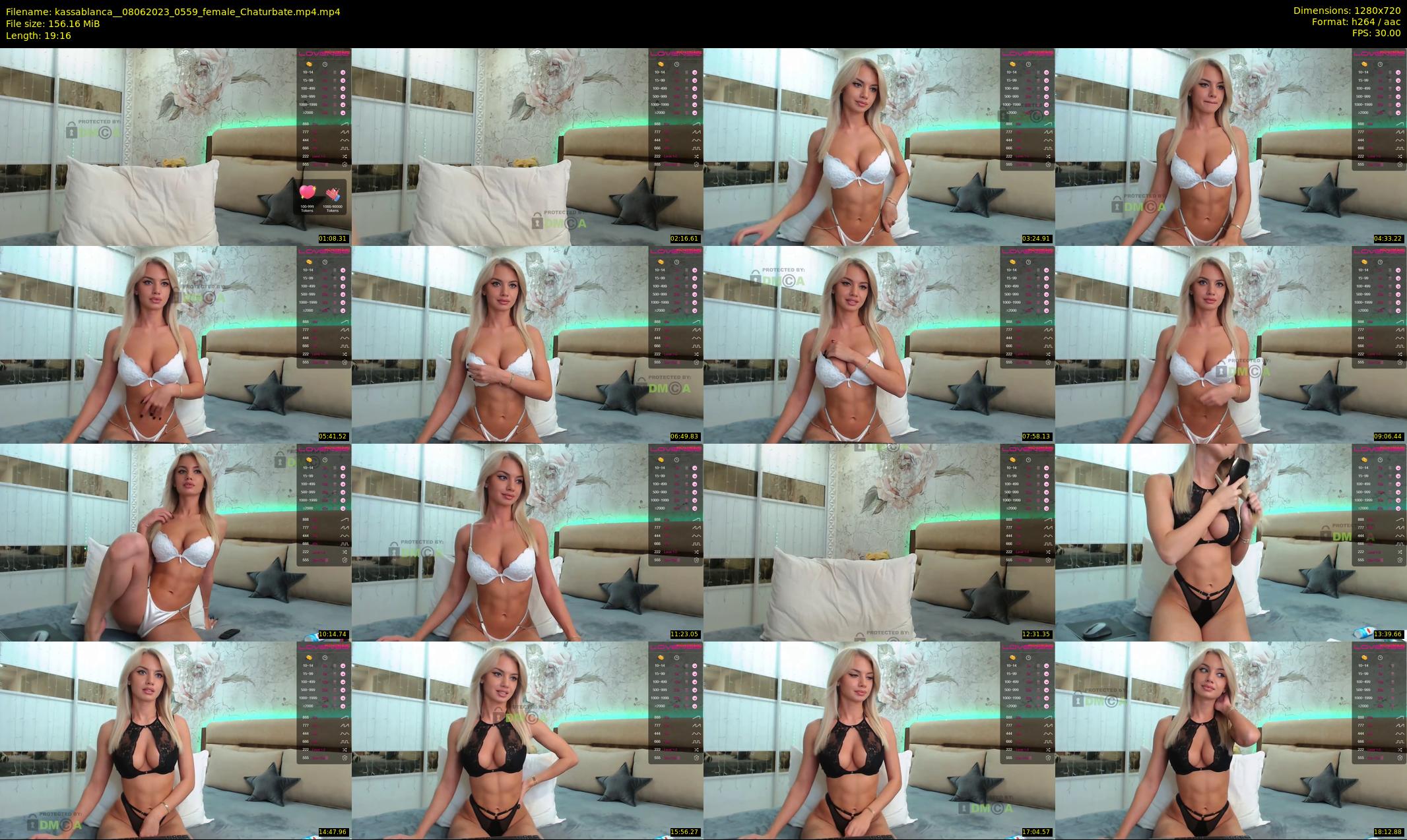 kassablanca_ — 20 minute Chaturbate female cam show recording, 720p, Jun 8, 2023