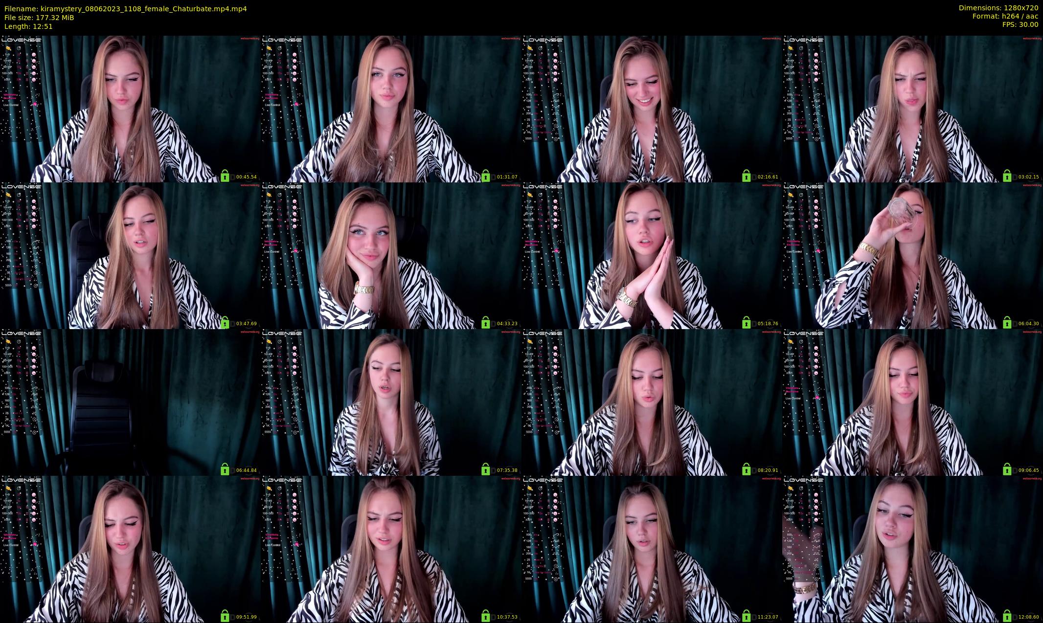 kiramystery — 13 minute Chaturbate female cam show recording, 720p, Jun 8, 2023