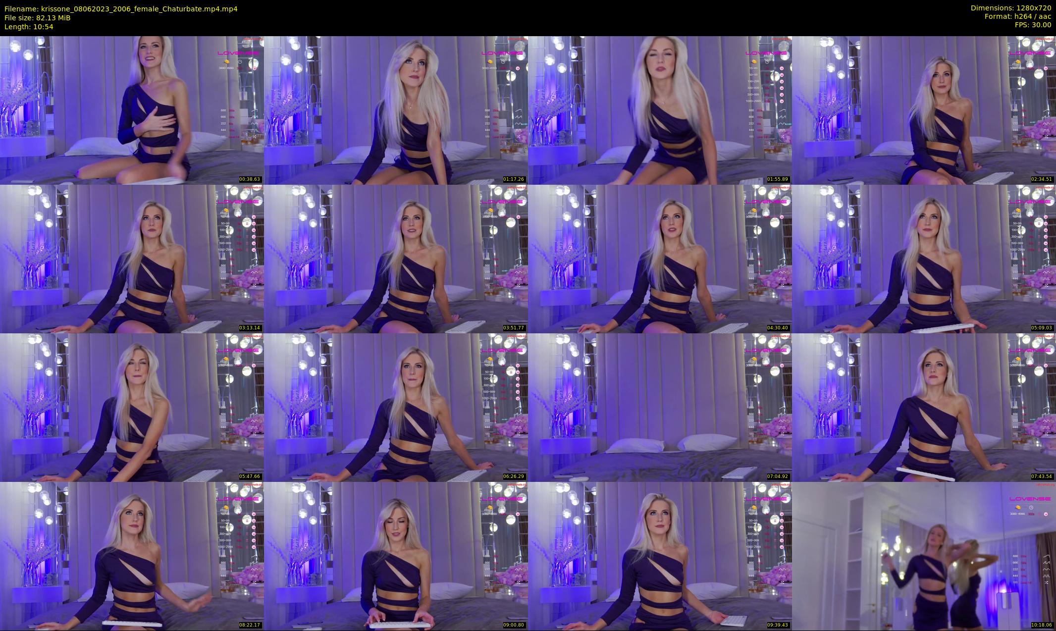krissone — 11 minute Chaturbate female cam show recording, 720p, Jun 8, 2023