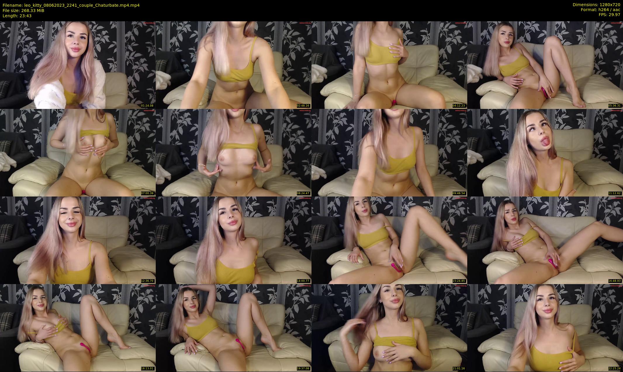 leo_kitty — 24 minute Chaturbate couple cam show recording, 720p, Jun 8, 2023