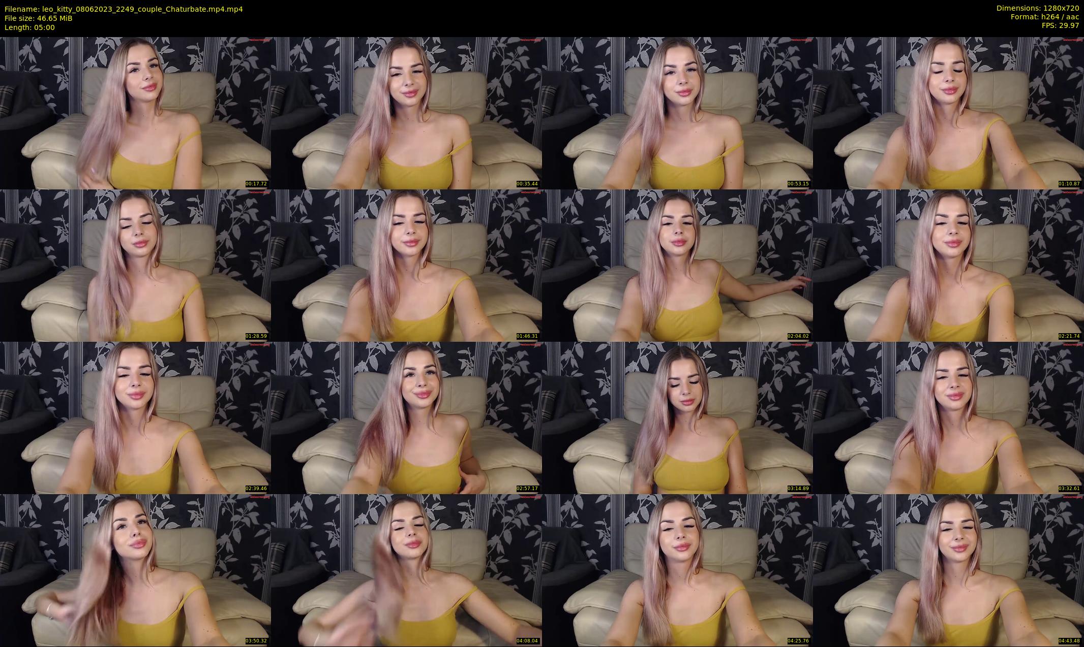 leo_kitty — 5 minute Chaturbate couple cam show recording, 720p, Jun 8, 2023
