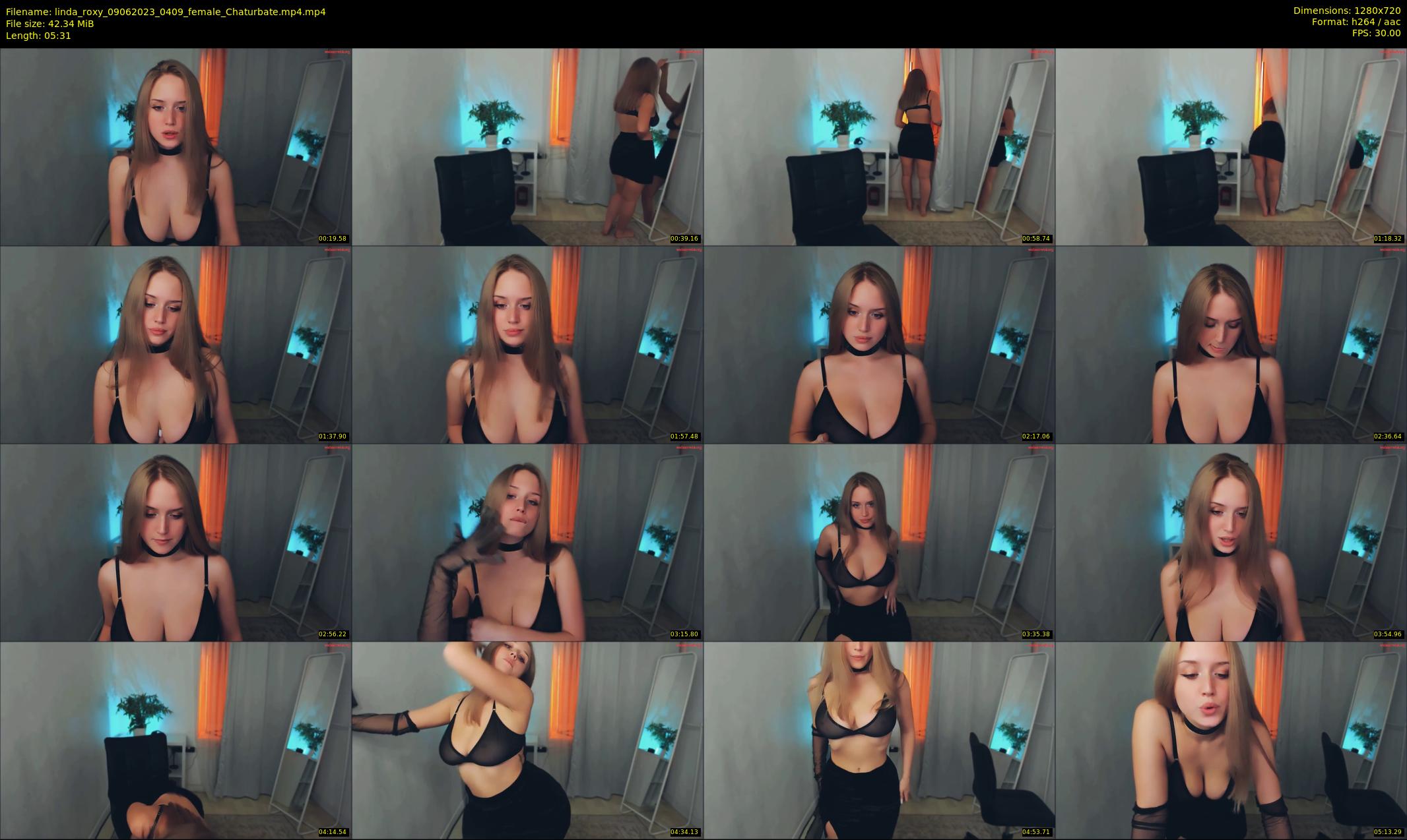 linda_roxy — 6 minute Chaturbate female cam show recording, 720p, Jun 9, 2023