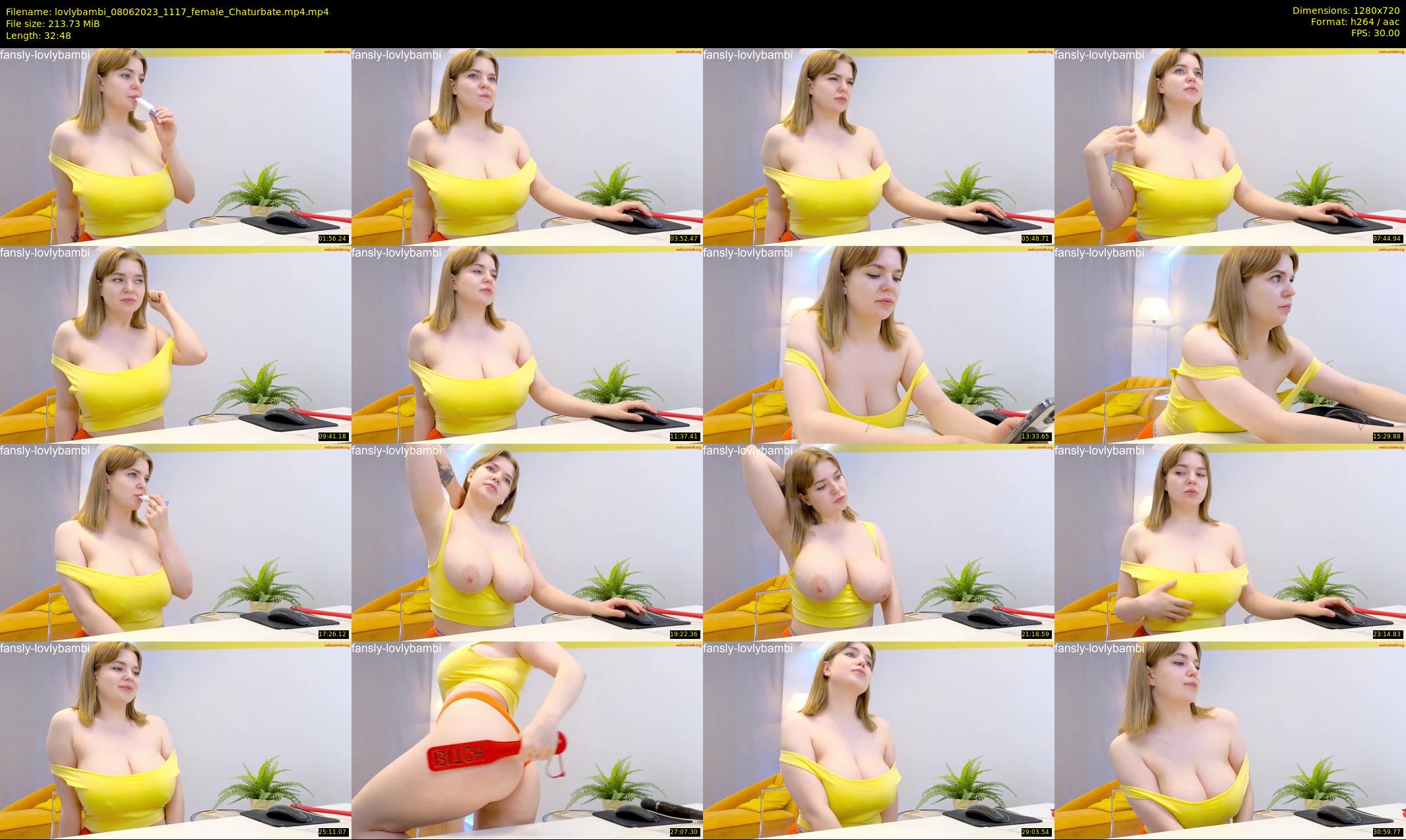 lovlybambi — 33 minute Chaturbate female cam show recording, 720p, Jun 8, 2023