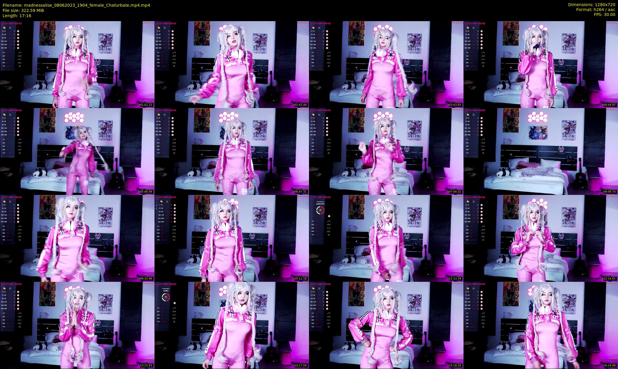 madnessalise — 18 minute Chaturbate female cam show recording, 720p, Jun 8, 2023