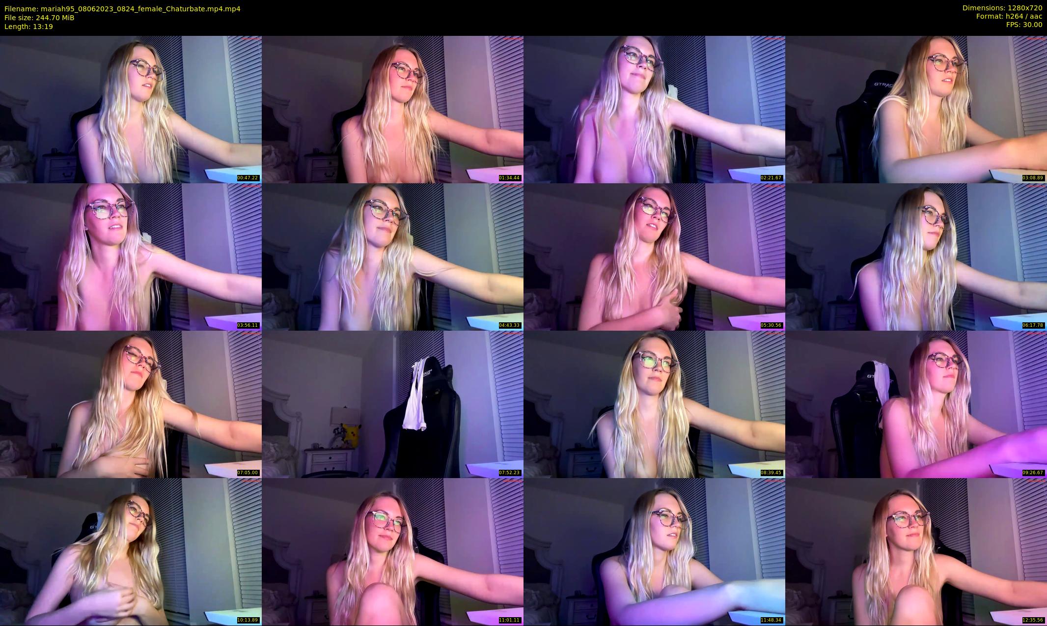 mariah95 — 14 minute Chaturbate female cam show recording, 720p, Jun 8, 2023