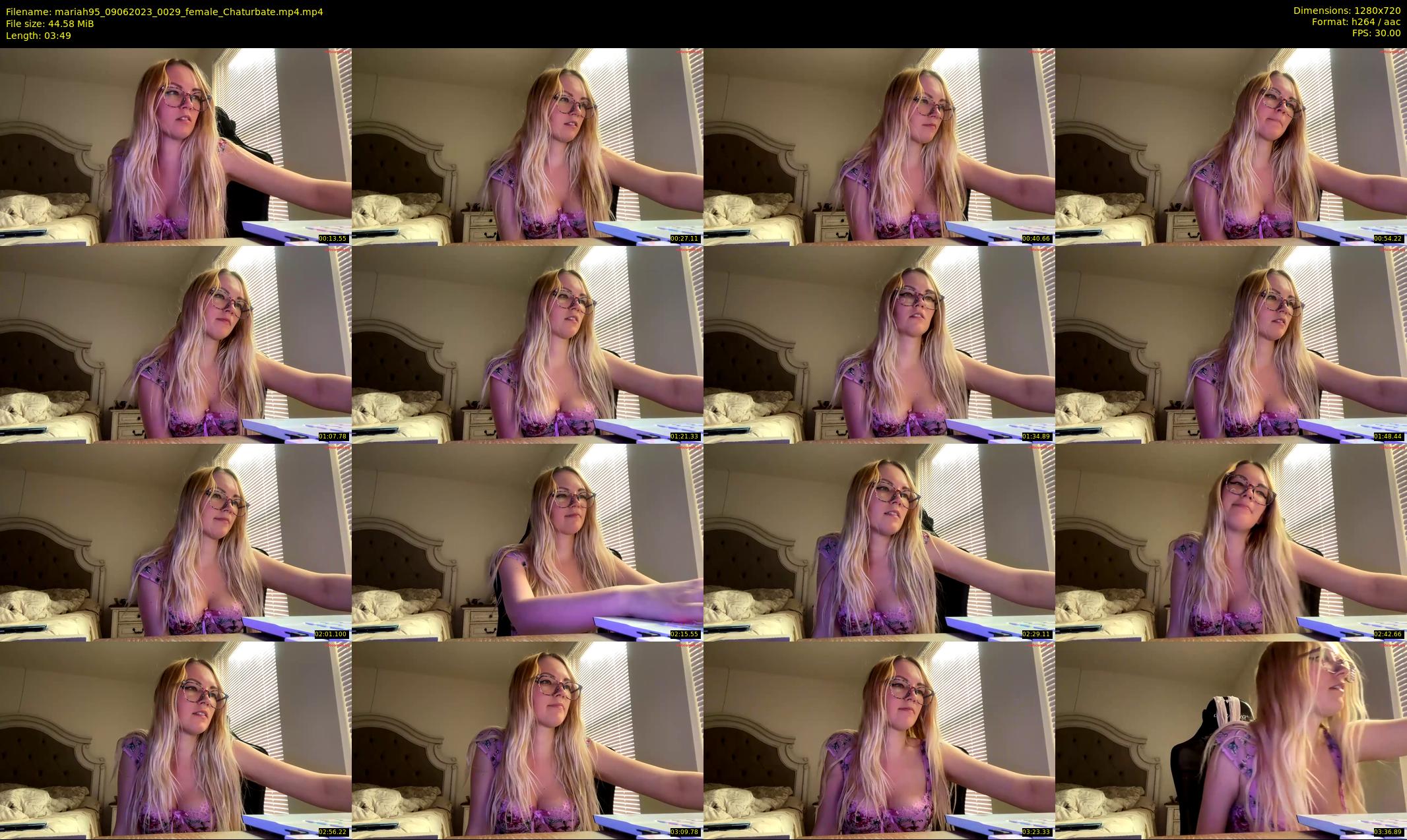 mariah95 — 4 minute Chaturbate female cam show recording, 720p, Jun 9, 2023