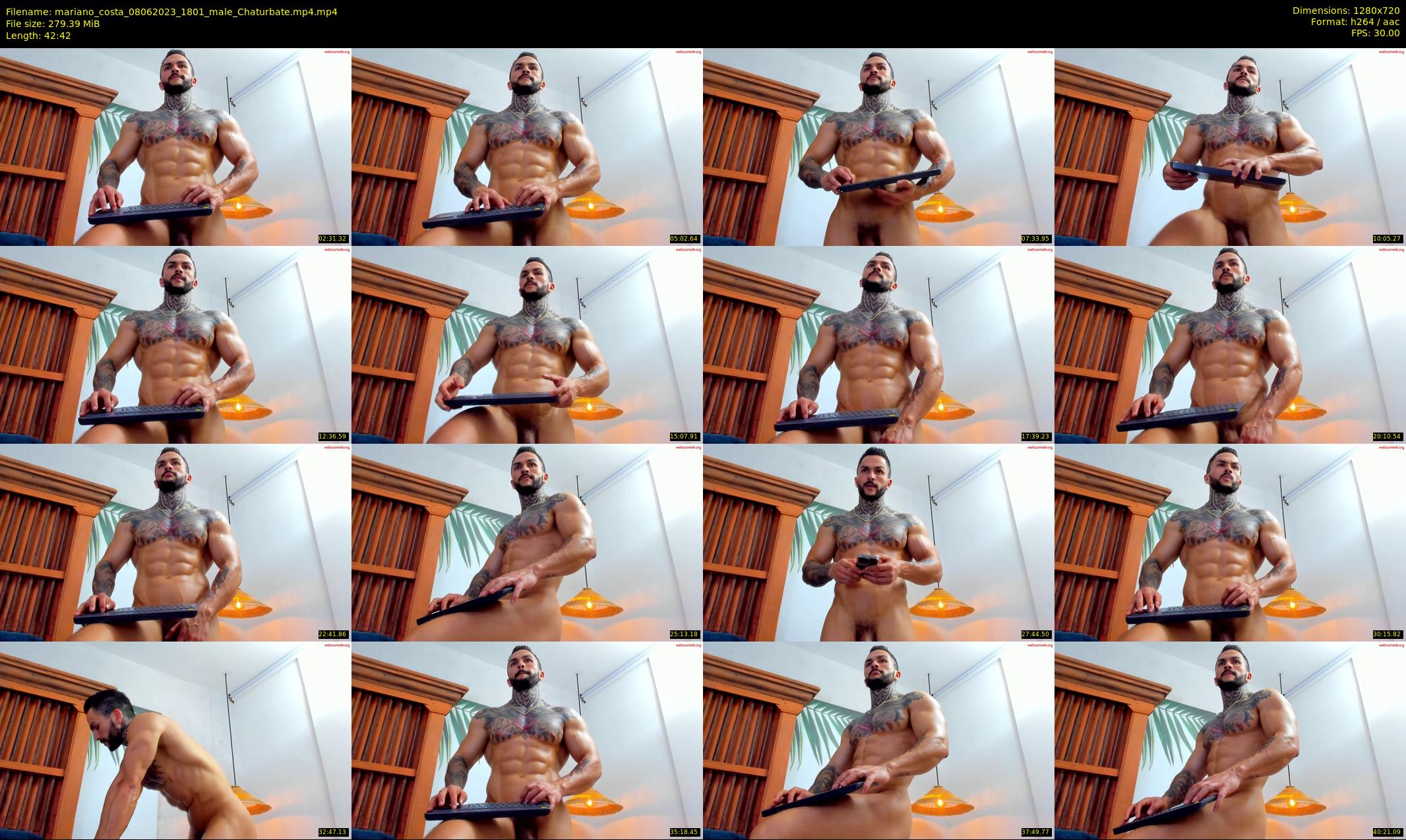 mariano_costa — 43 minute Chaturbate male cam show recording, 720p, Jun 8, 2023