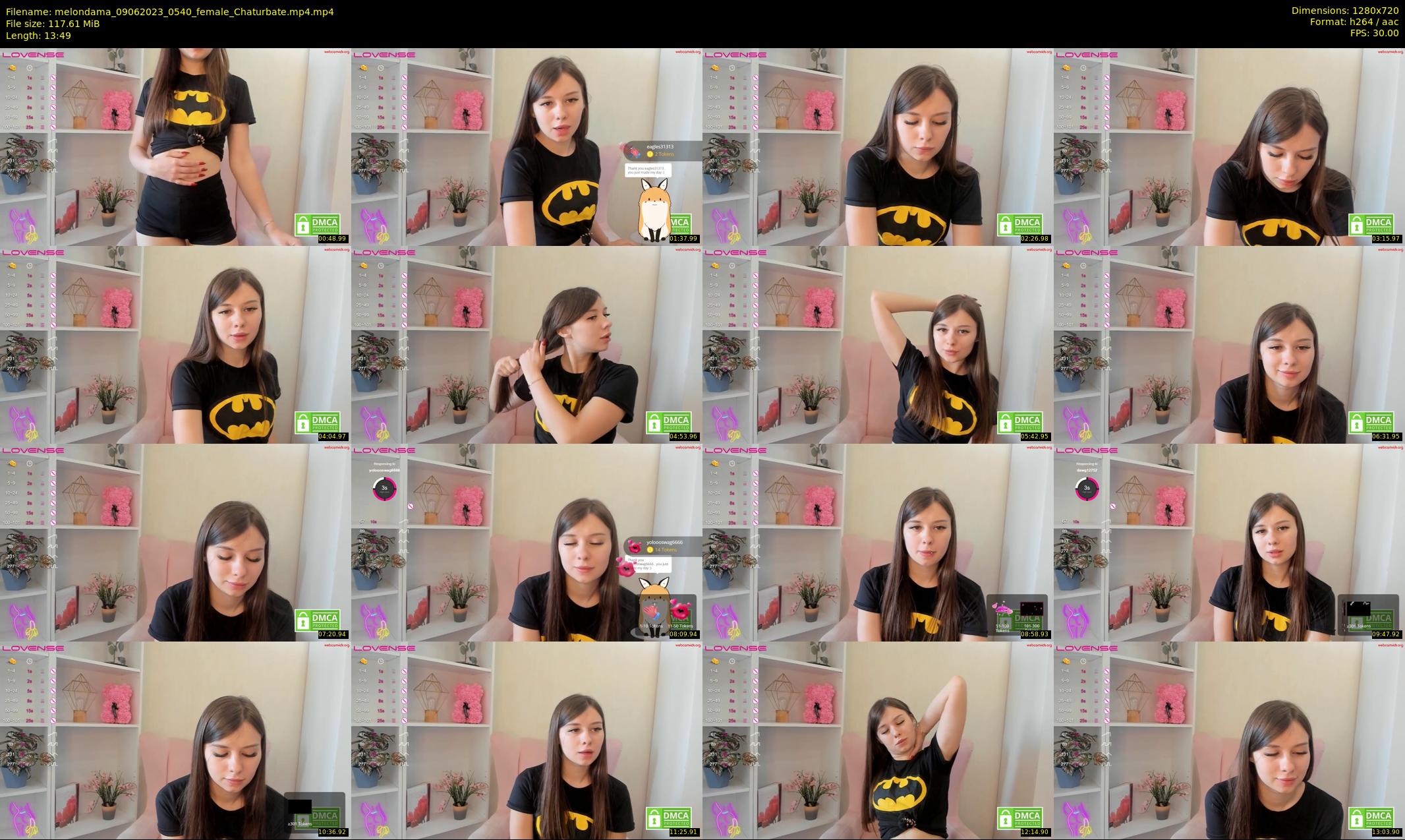 melondama — 14 minute Chaturbate female cam show recording, 720p, Jun 9, 2023