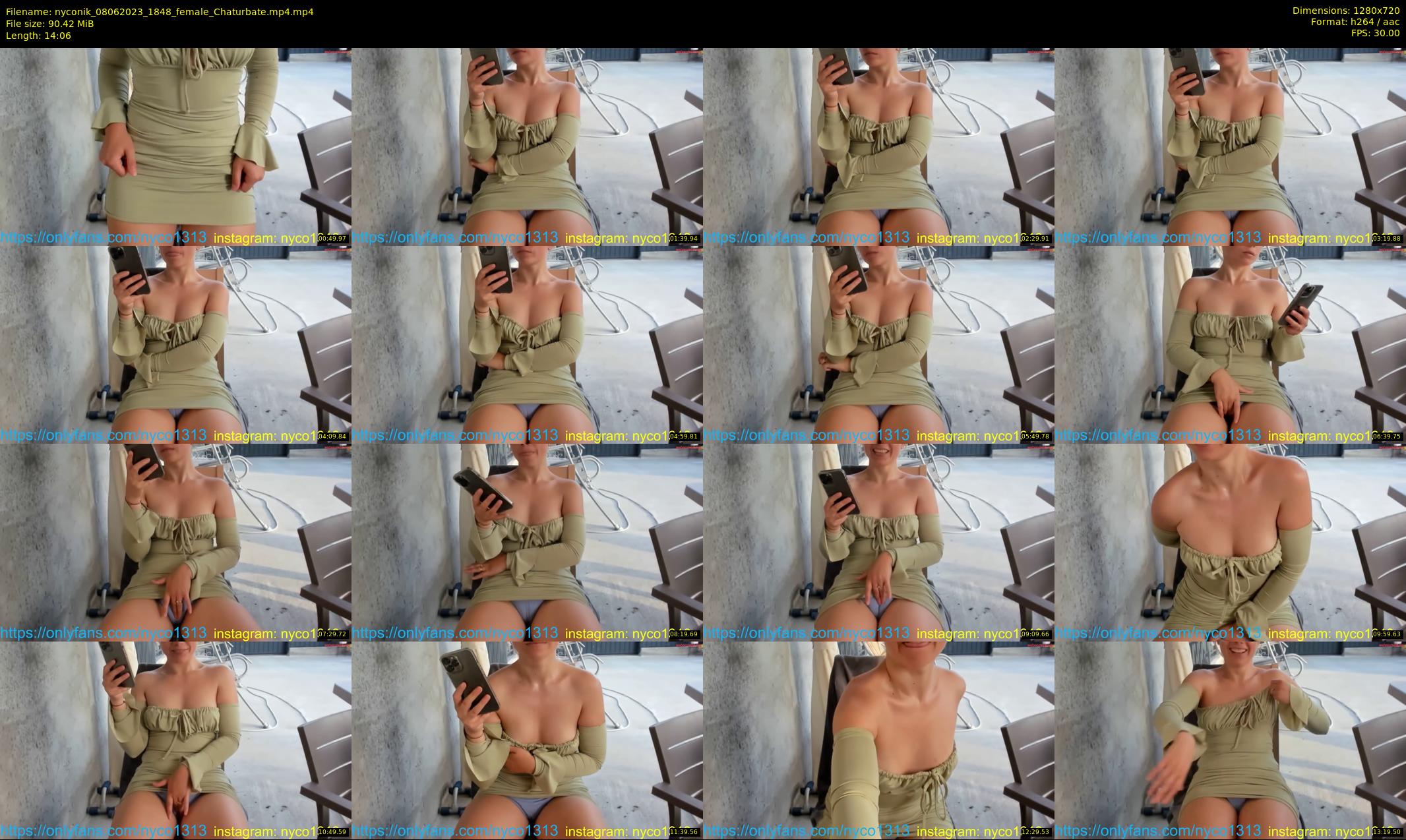 nyconik — 15 minute Chaturbate female cam show recording, 720p, Jun 8, 2023