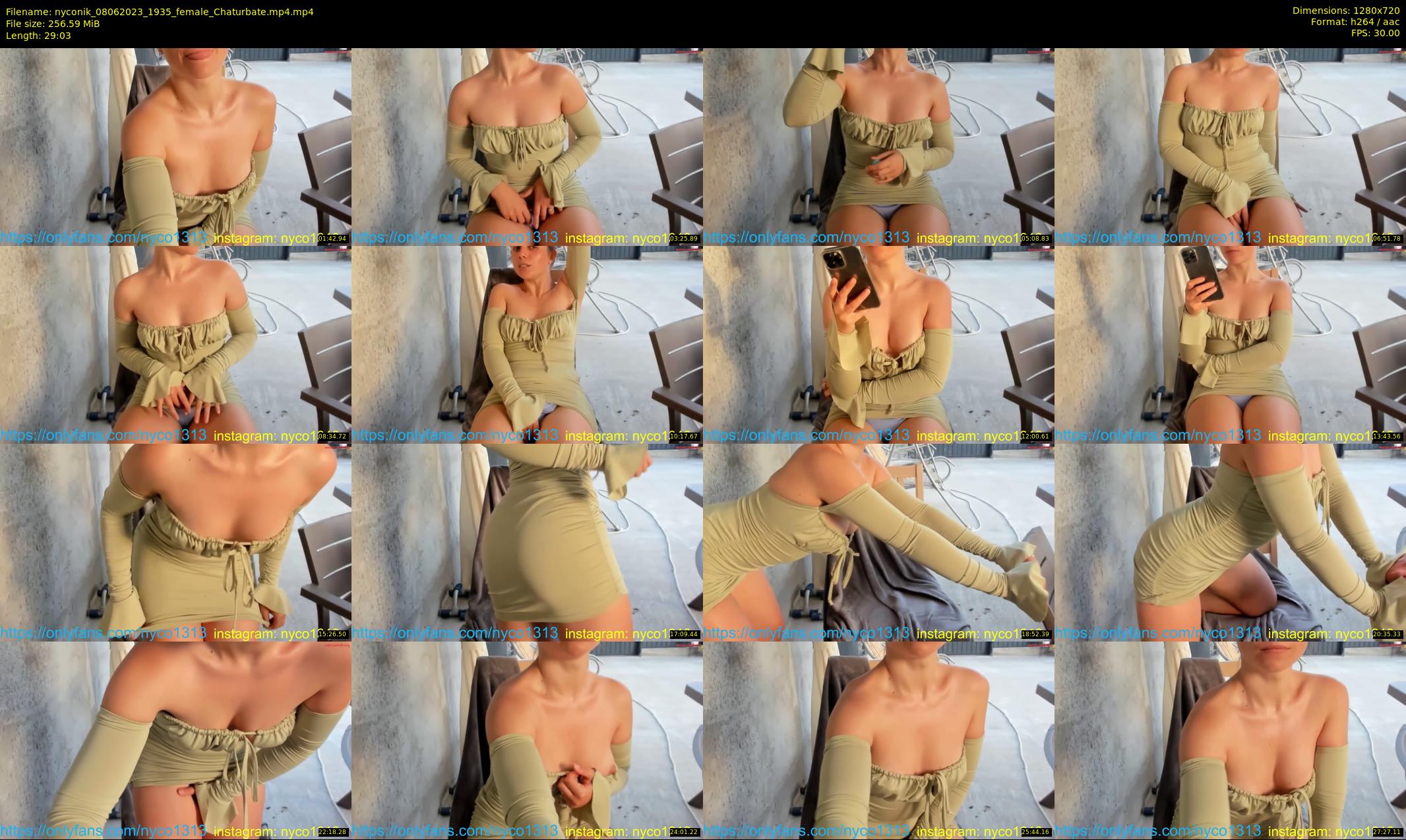 nyconik — 30 minute Chaturbate female cam show recording, 720p, Jun 8, 2023
