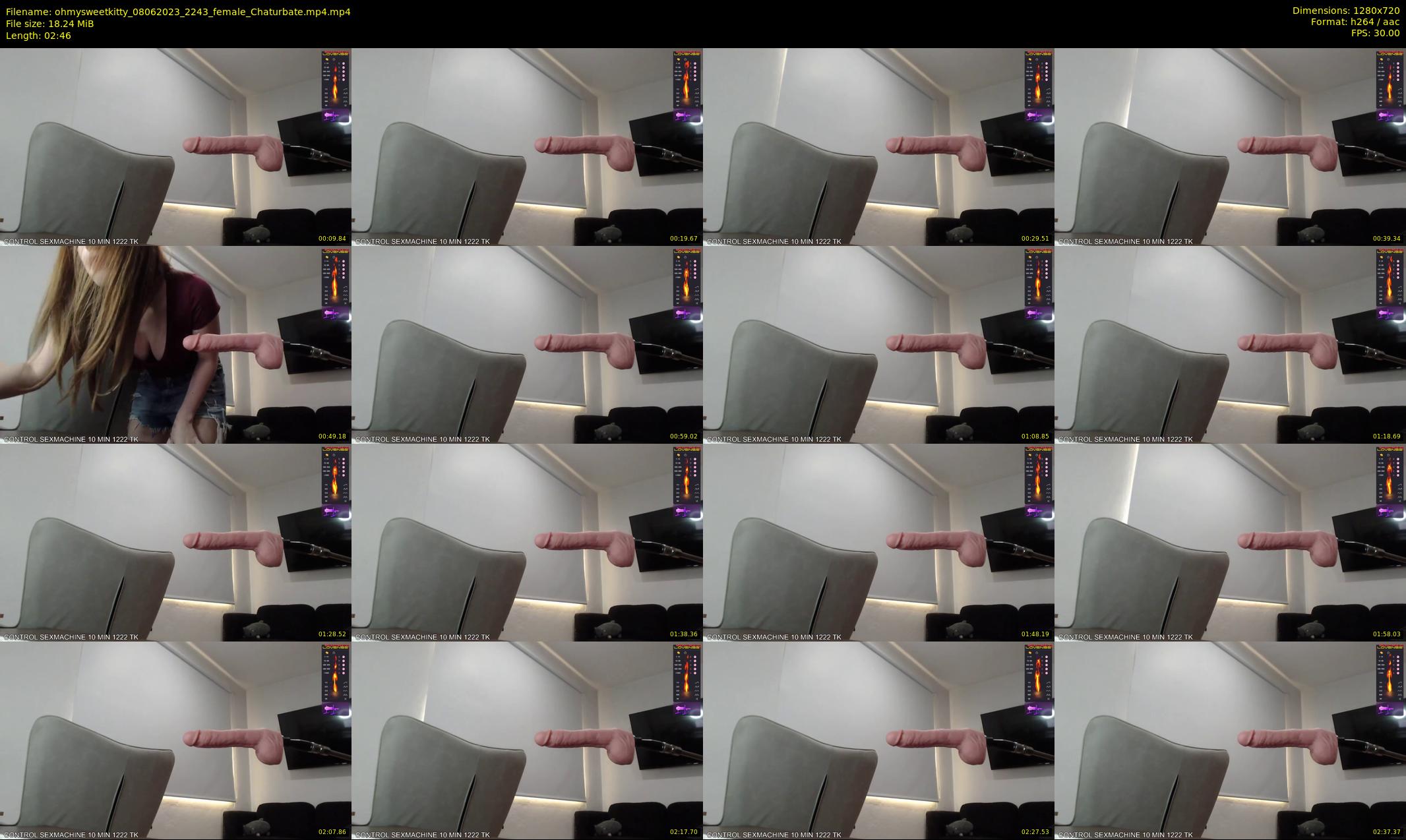 ohmysweetkitty — 3 minute Chaturbate female cam show recording, 720p, Jun 8, 2023