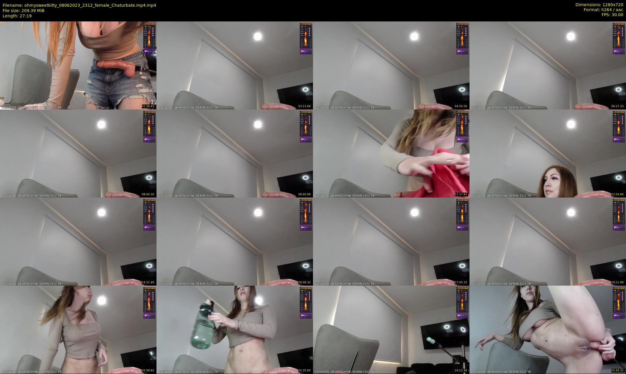 ohmysweetkitty — 28 minute Chaturbate female cam show recording, 720p, Jun 8, 2023