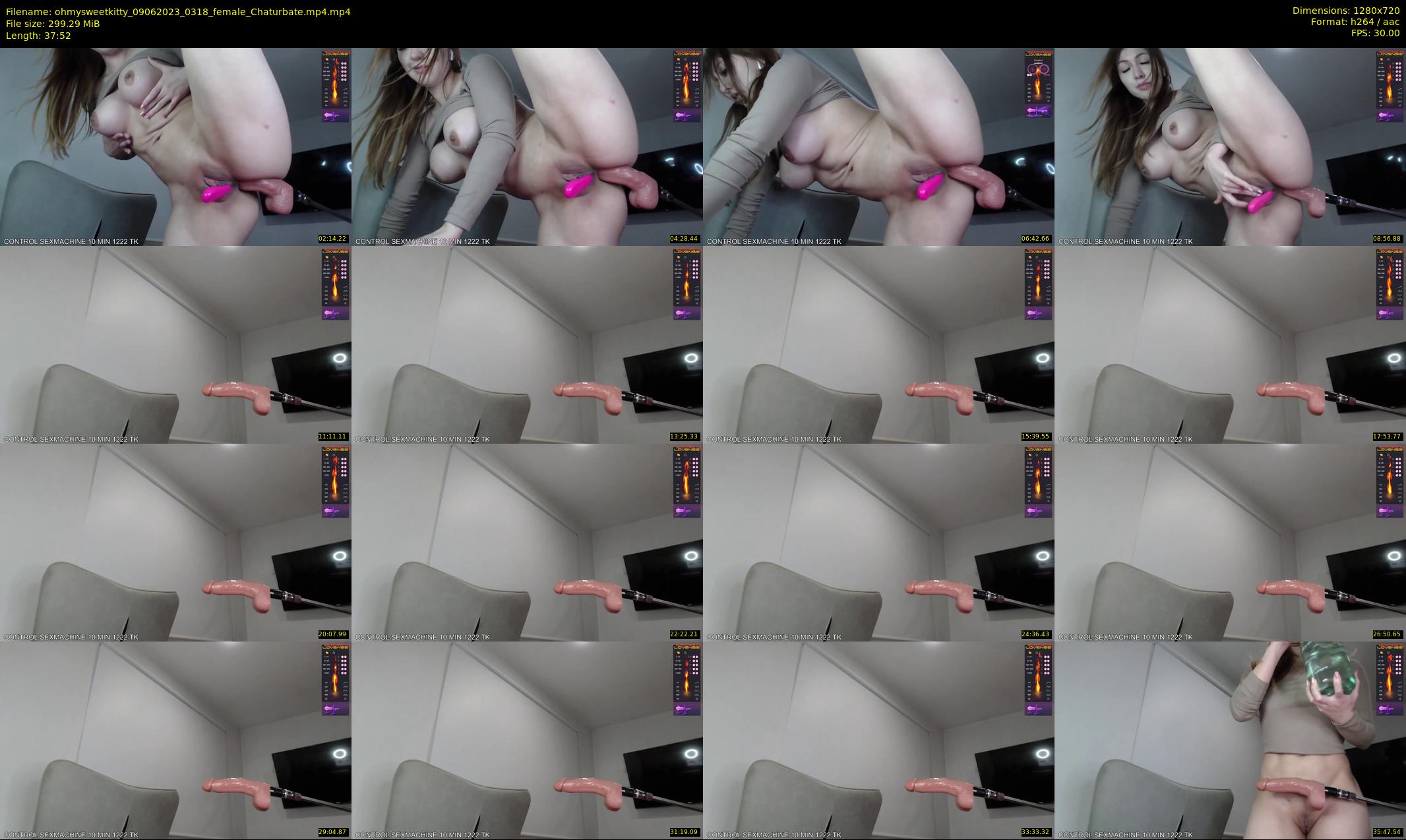ohmysweetkitty — 38 minute Chaturbate female cam show recording, 720p, Jun 9, 2023