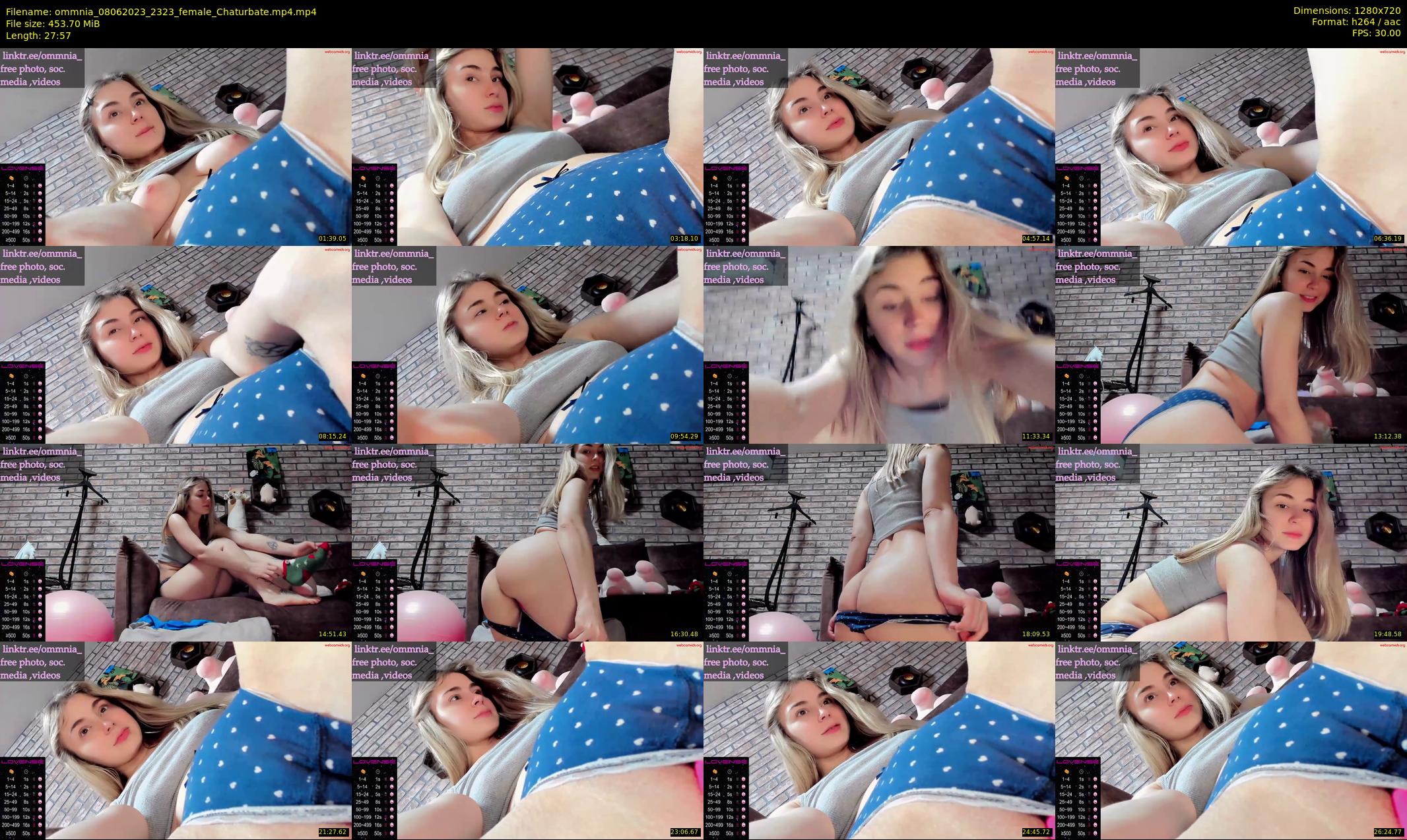 ommnia — 28 minute Chaturbate female cam show recording, 720p, Jun 8, 2023