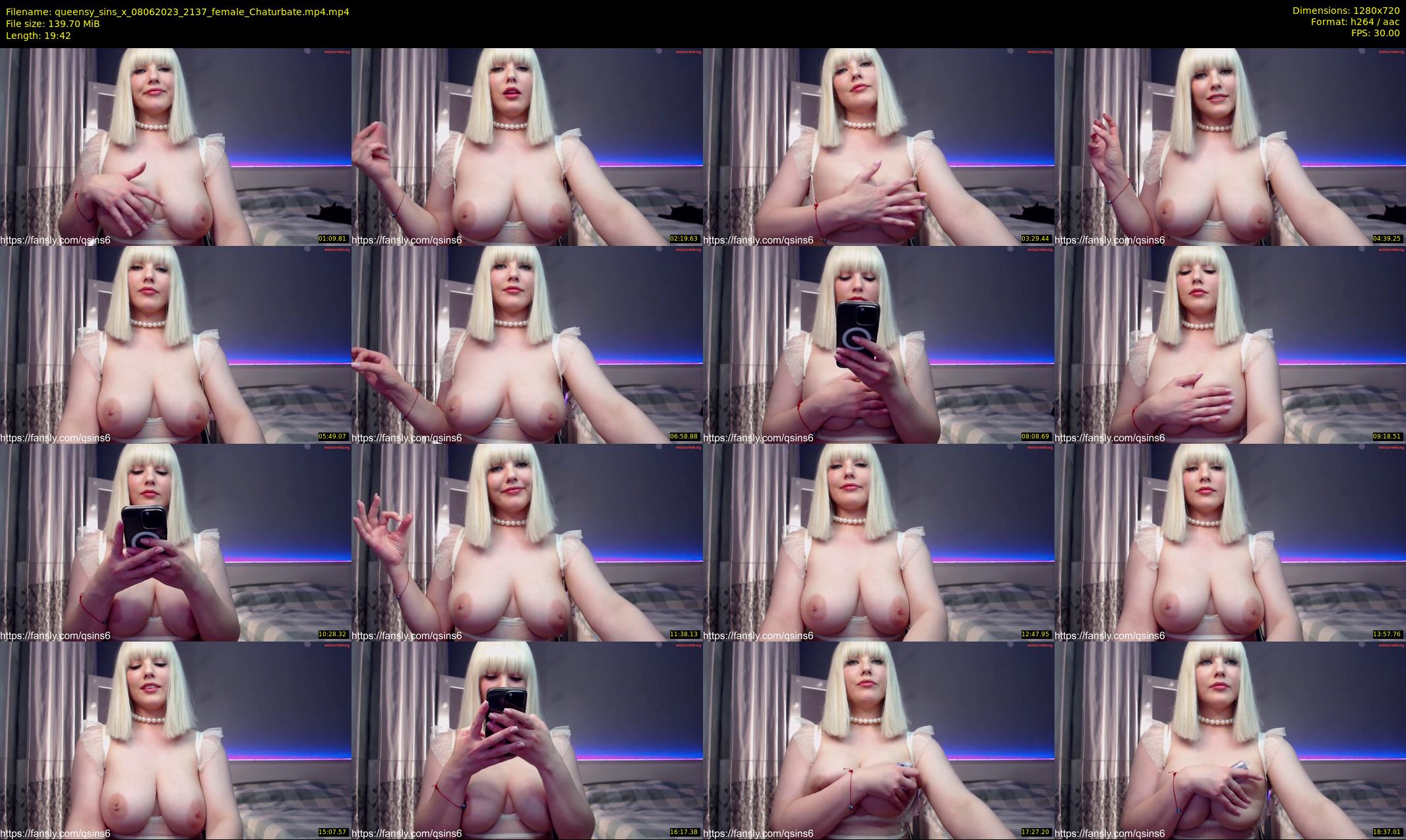 queensy_sins_x — 20 minute Chaturbate female cam show recording, 720p, Jun 8, 2023