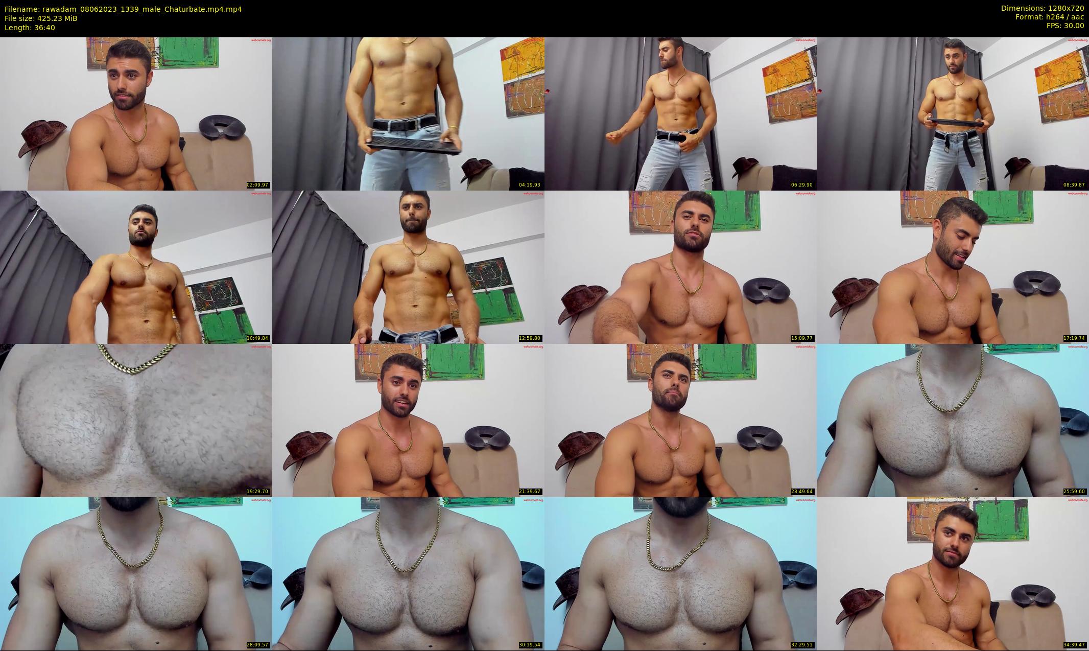 rawadam — 37 minute Chaturbate male cam show recording, 720p, Jun 8, 2023