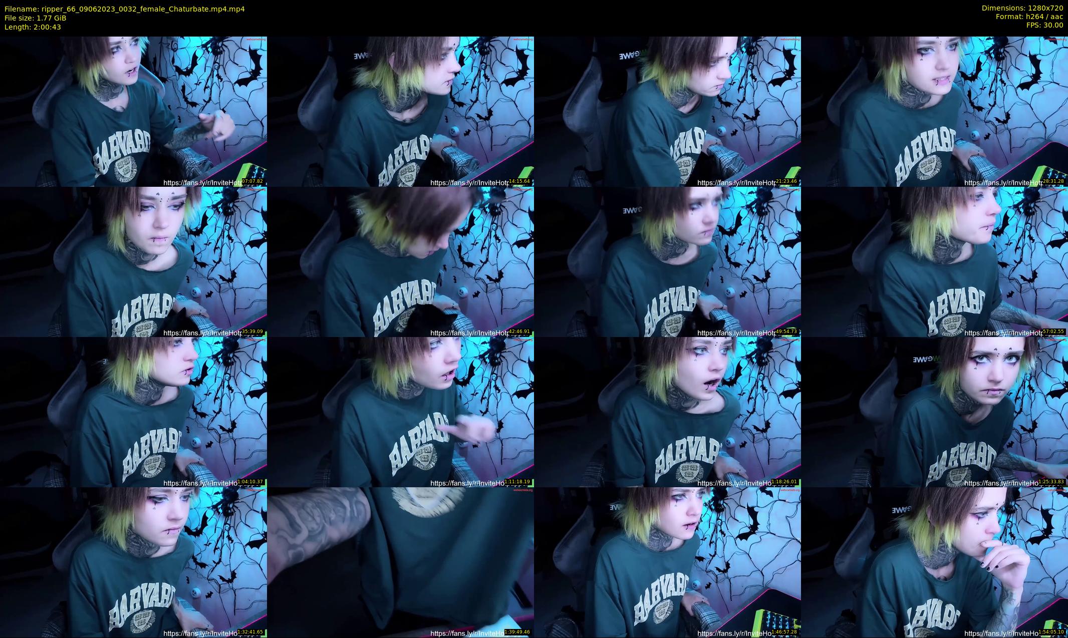 ripper_66 — 121 minute Chaturbate female cam show recording, 720p, Jun 9, 2023